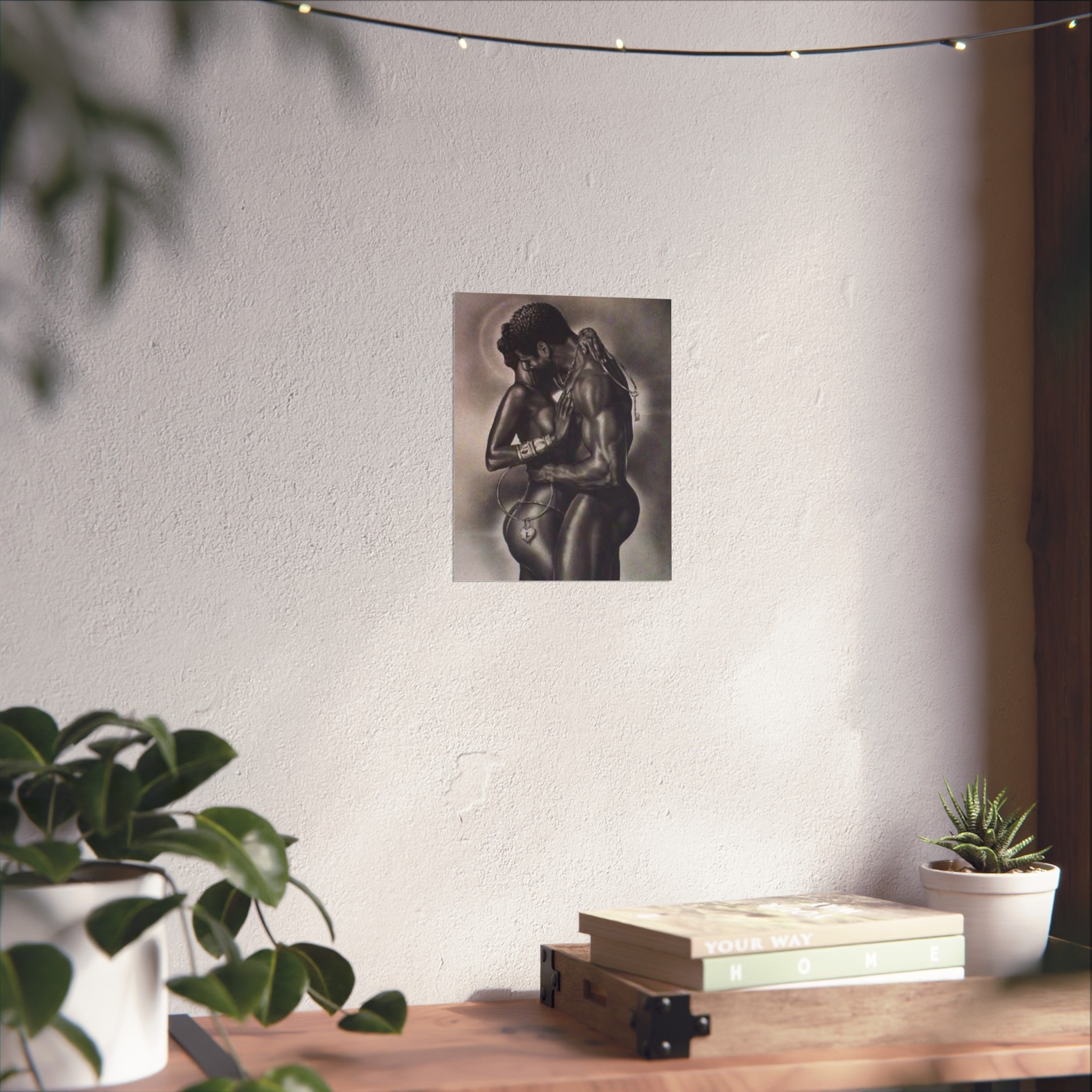 Romantic Black Love Fine Art Poster