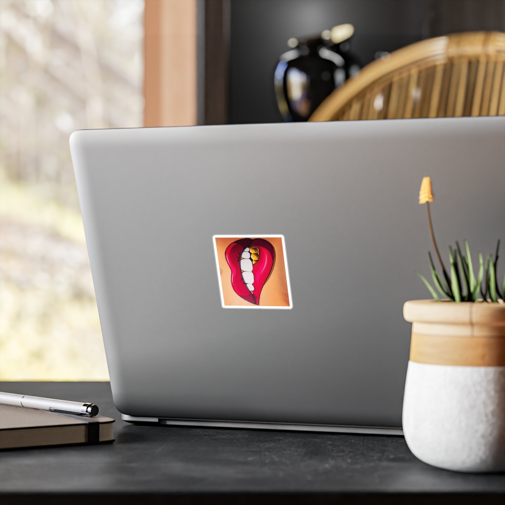 Bold Lip Vinyl Decals for Home Decor