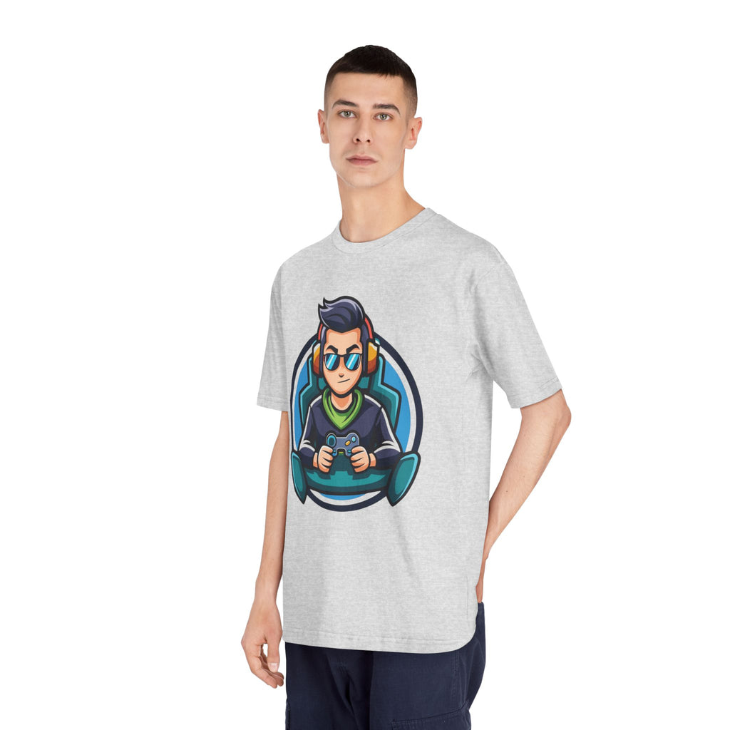 Adult Gamer Crewneck T-Shirt with Fun Character Design - Unisex