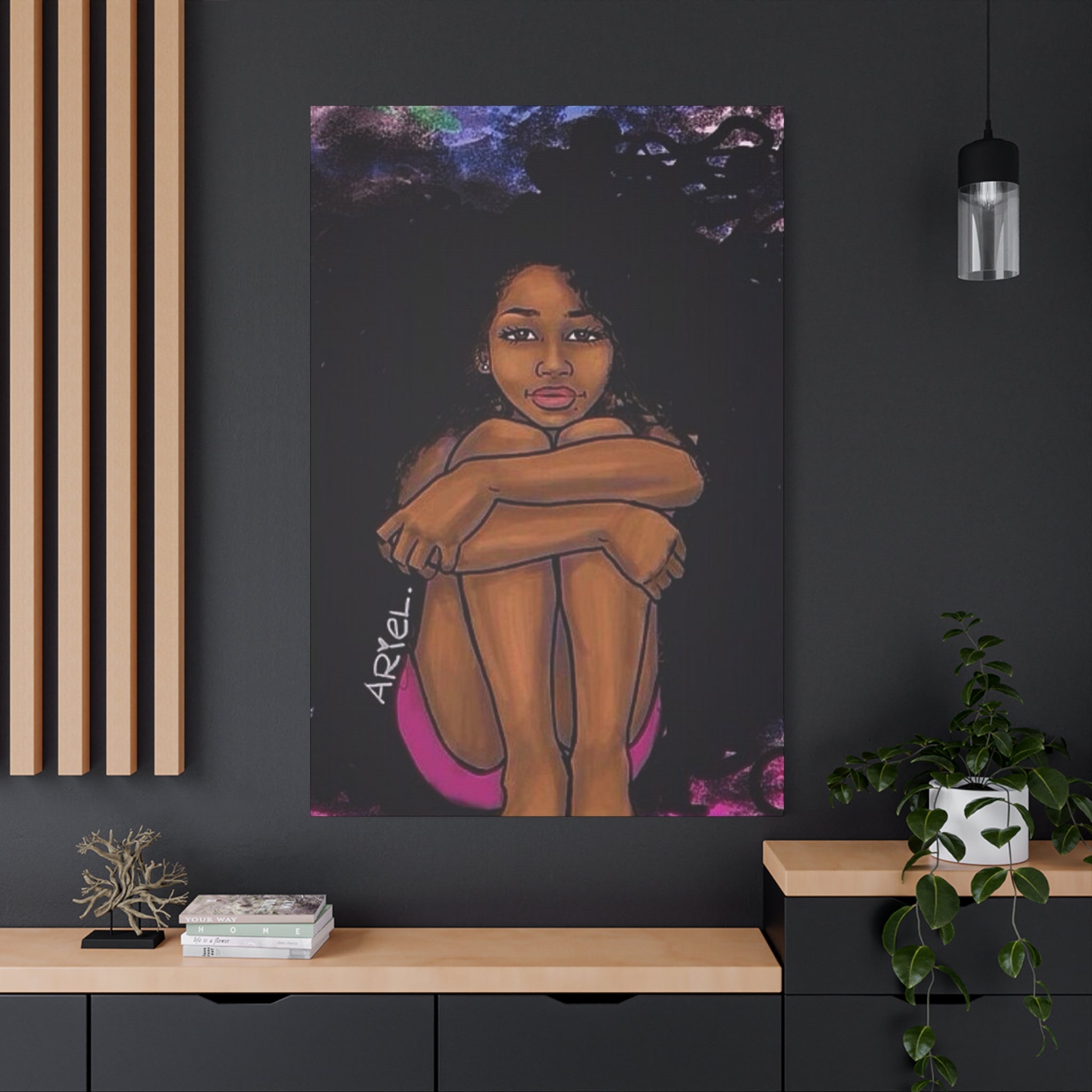 Brown Girl Matte Canvas, Stretched, 1.25"