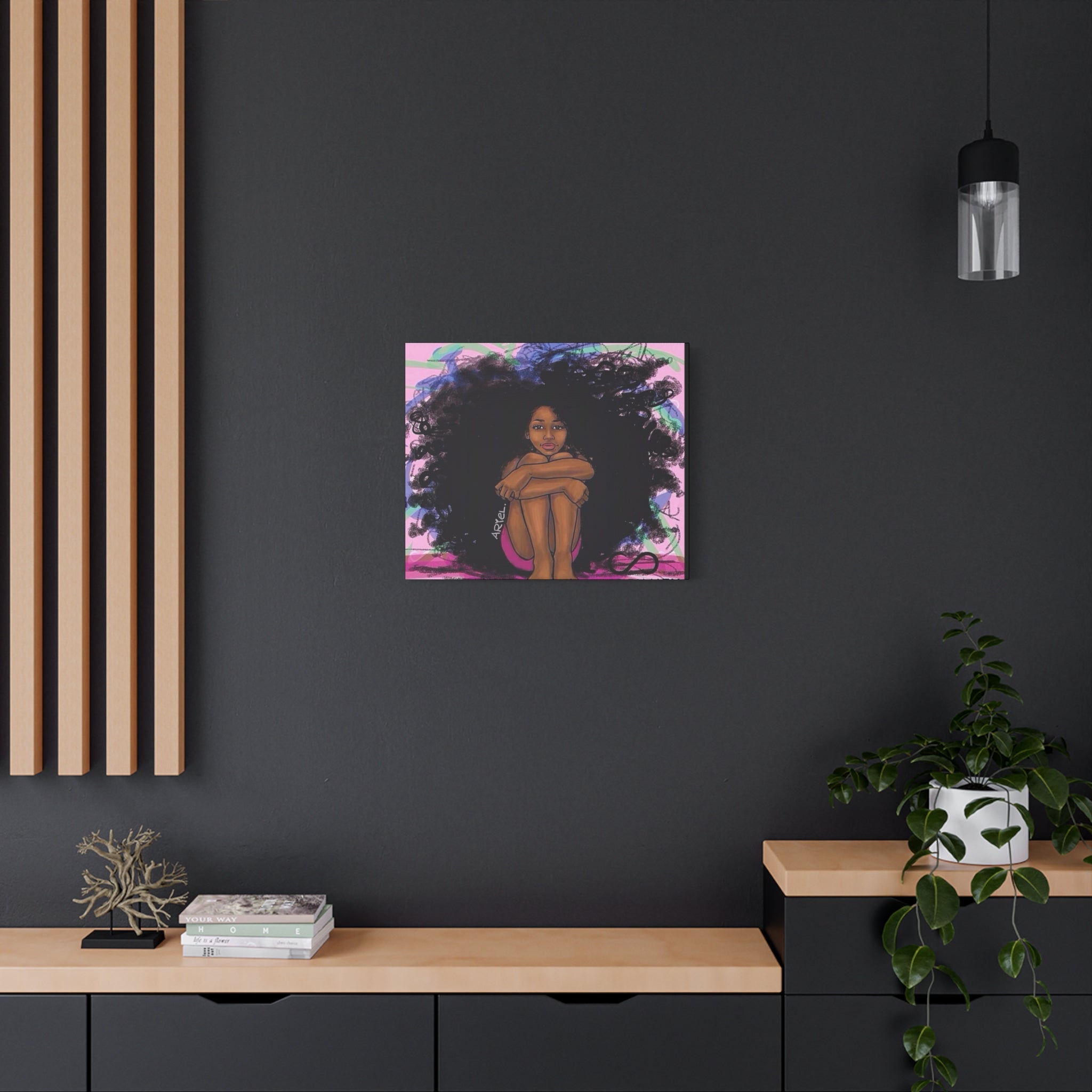Brown Girl Matte Canvas, Stretched, 1.25"