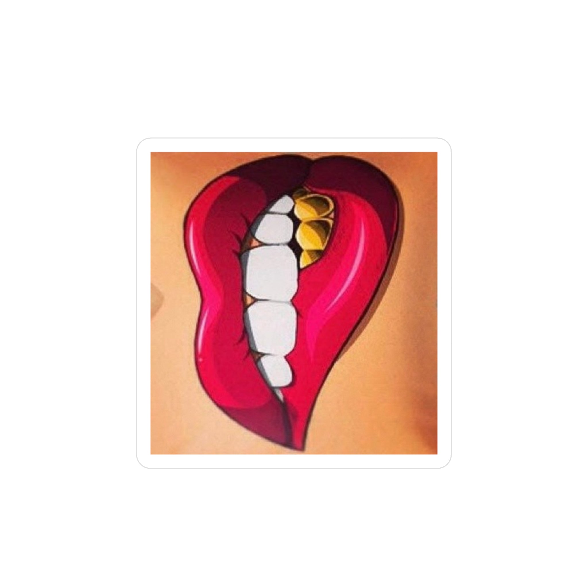 Bold Lip Vinyl Decals for Home Decor