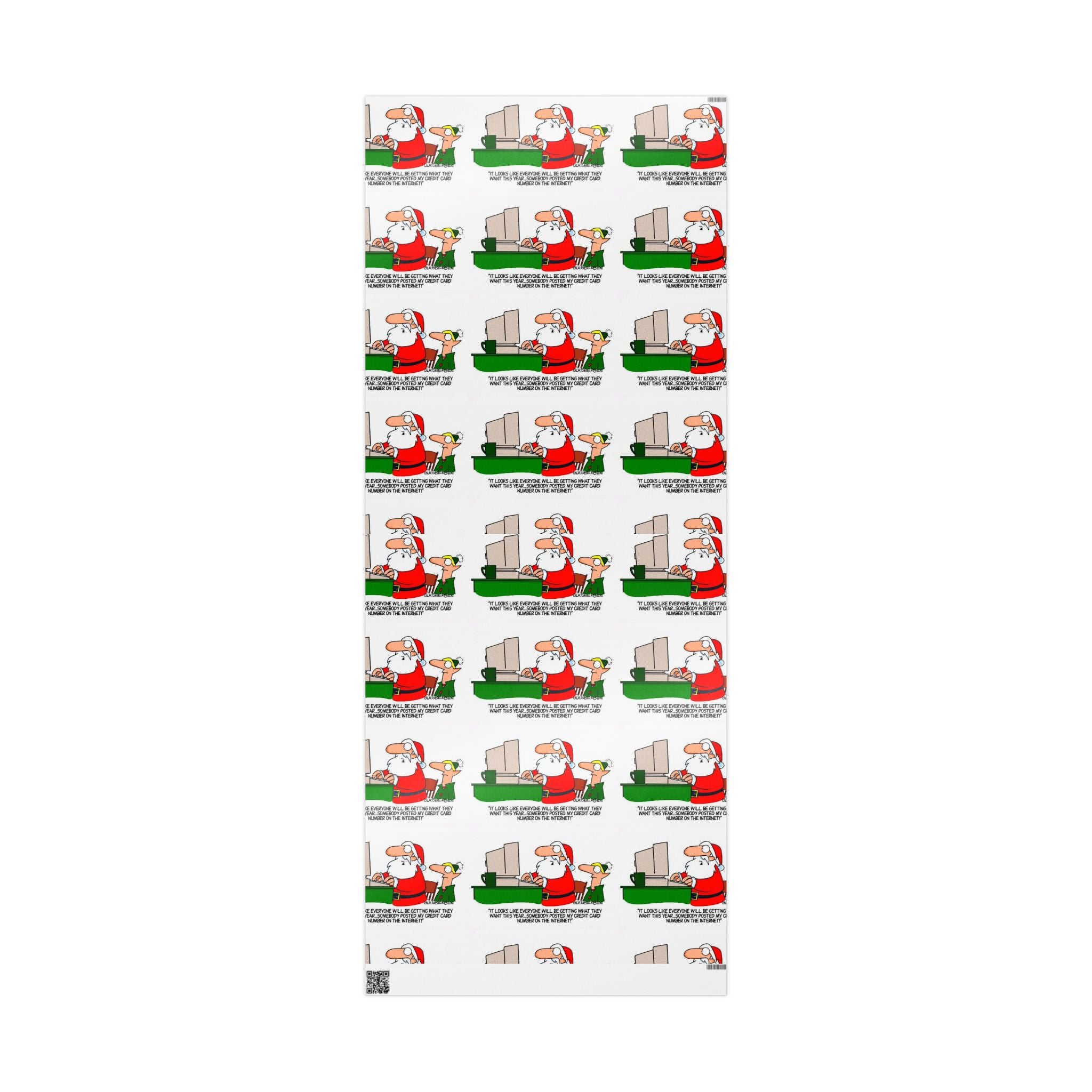 Santa stolen credit card - Festive Wrapping Paper Roll