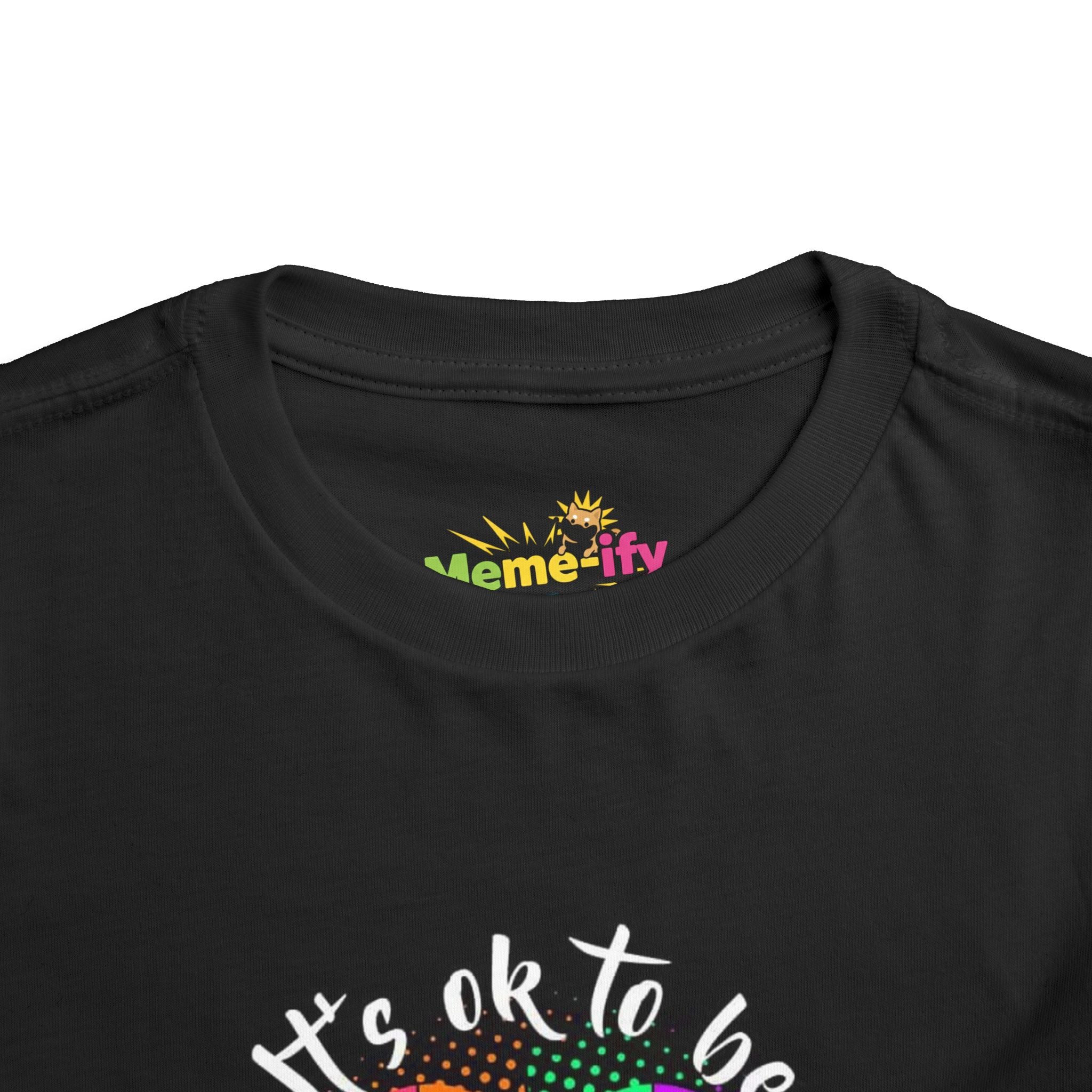 Autism Awareness Toddler Tee - “It’s OK to Be Different” Colorful Puzzle Heart - Sensitivity