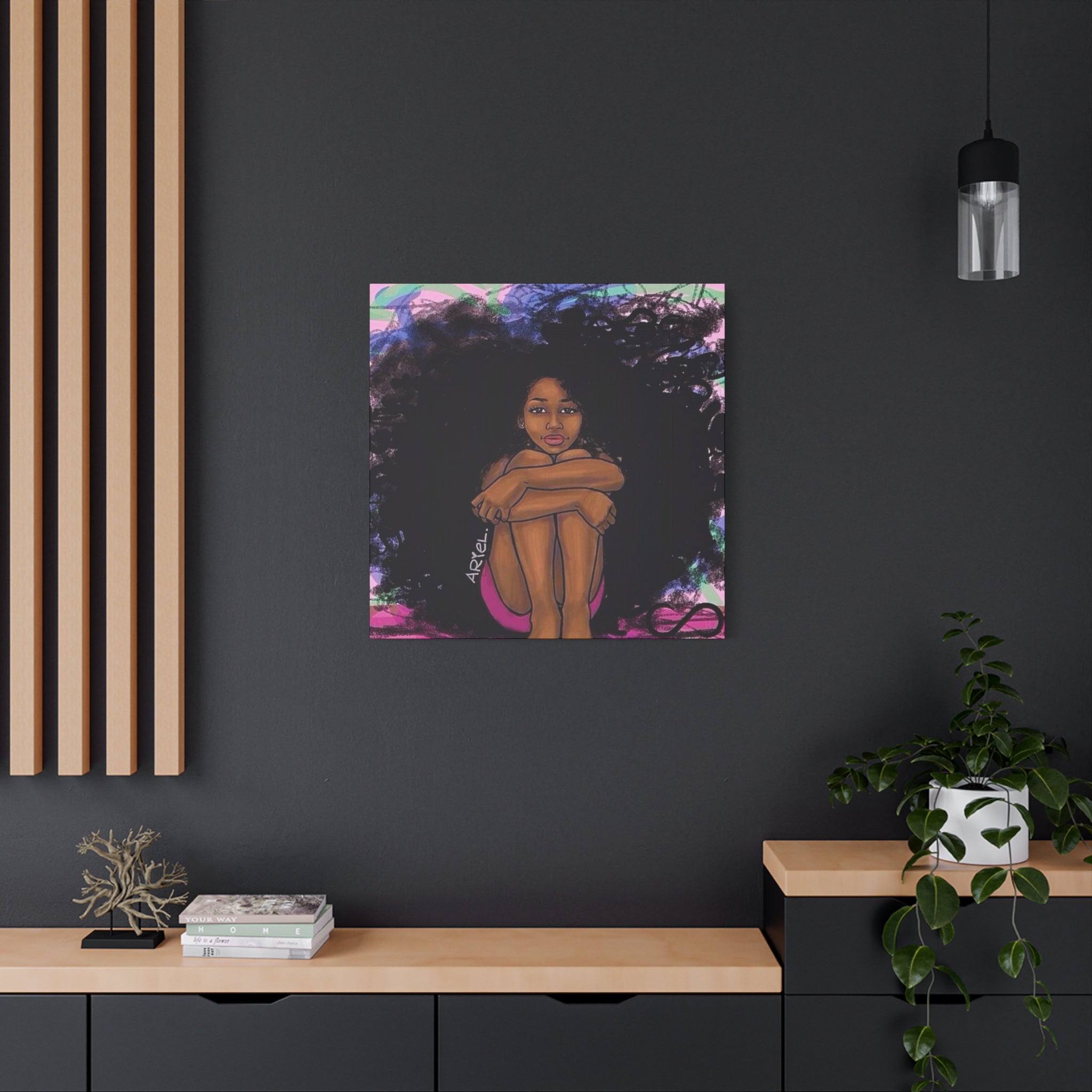 Brown Girl Matte Canvas, Stretched, 1.25"