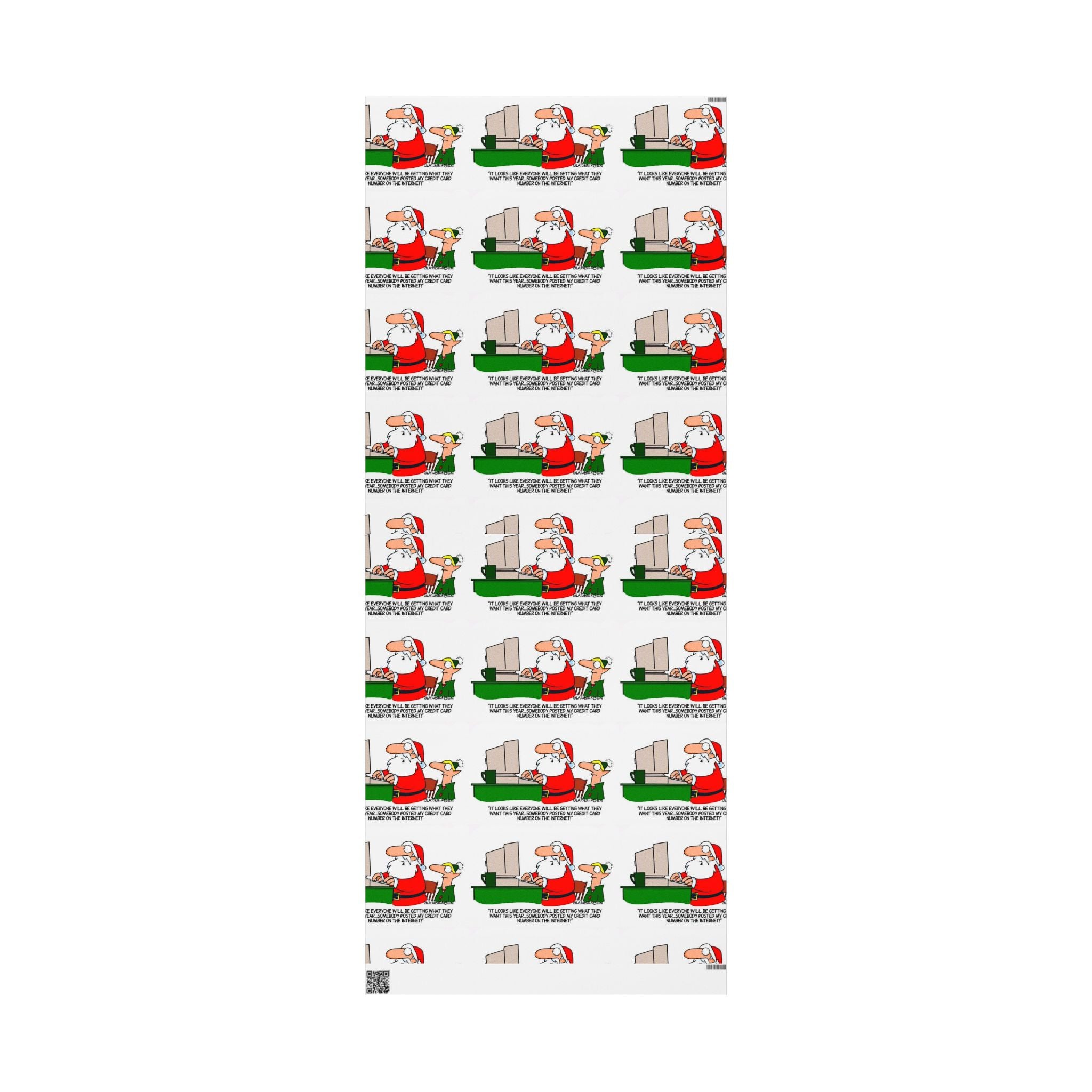 Santa stolen credit card - Festive Wrapping Paper Roll