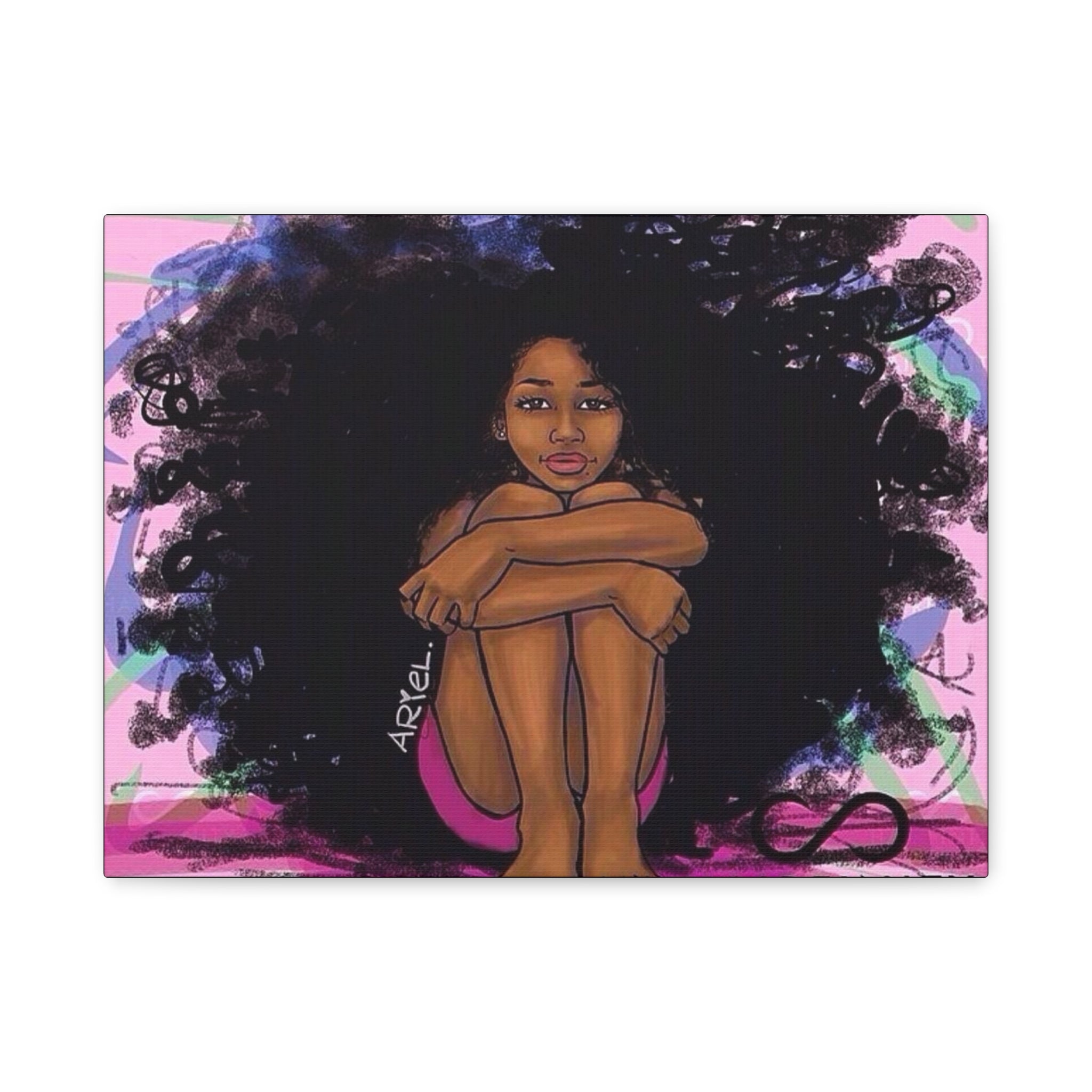 Brown Girl Matte Canvas, Stretched, 1.25"