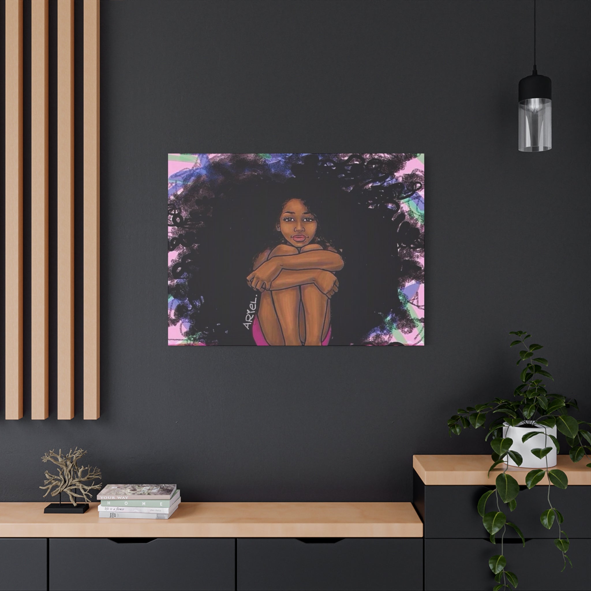 Brown Girl Matte Canvas, Stretched, 1.25"