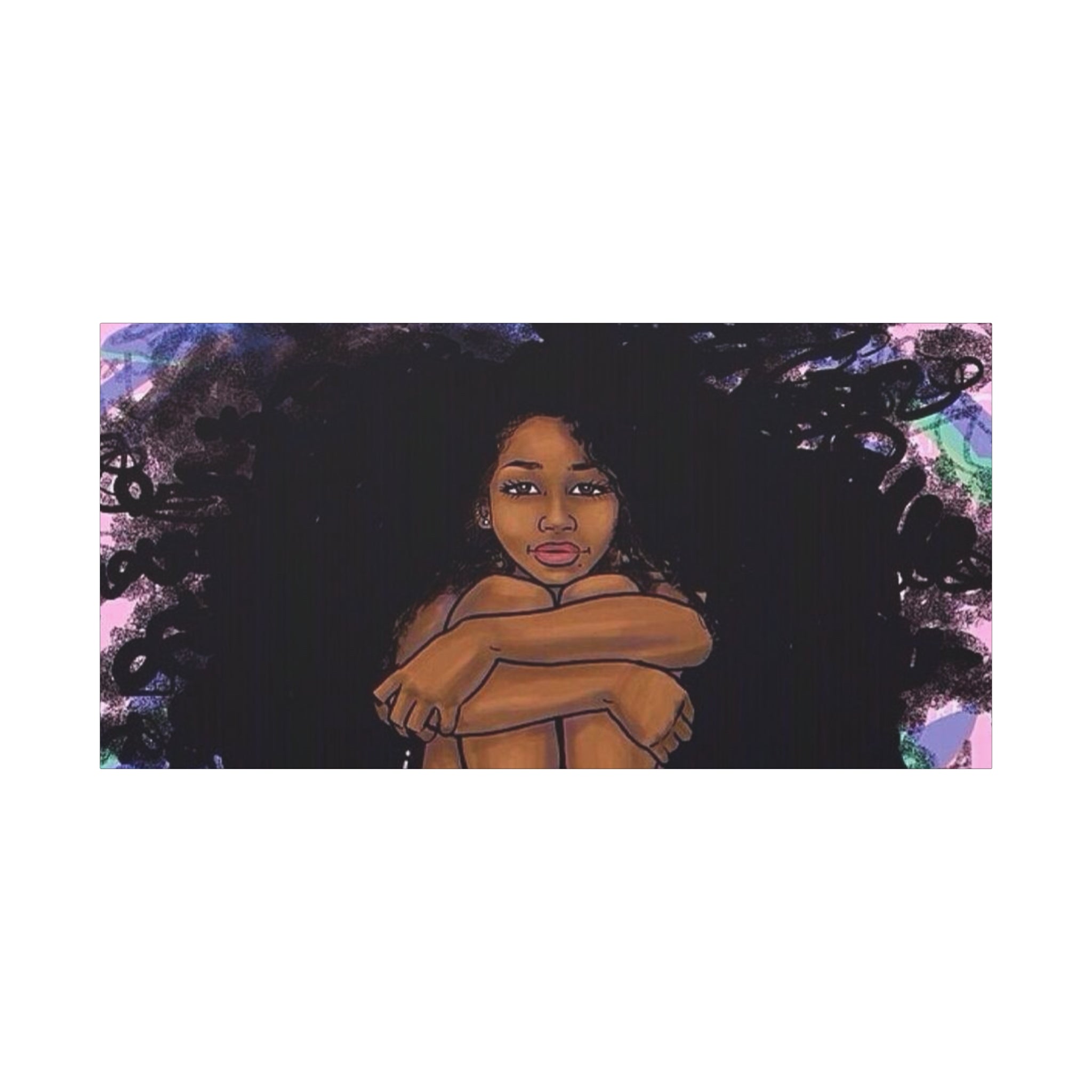 Brown Girl Matte Canvas, Stretched, 1.25"