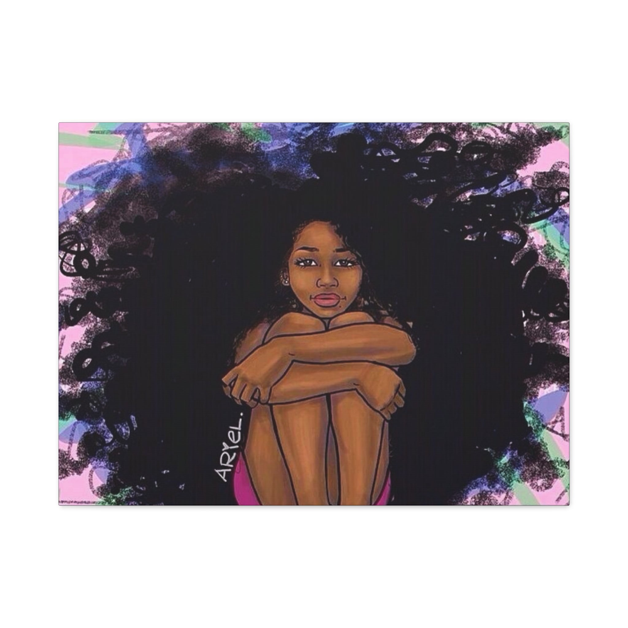 Brown Girl Matte Canvas, Stretched, 1.25"