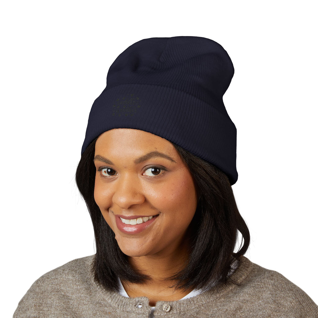 Cozy Cuffed Beanie with Cuddle Weather Embroidery