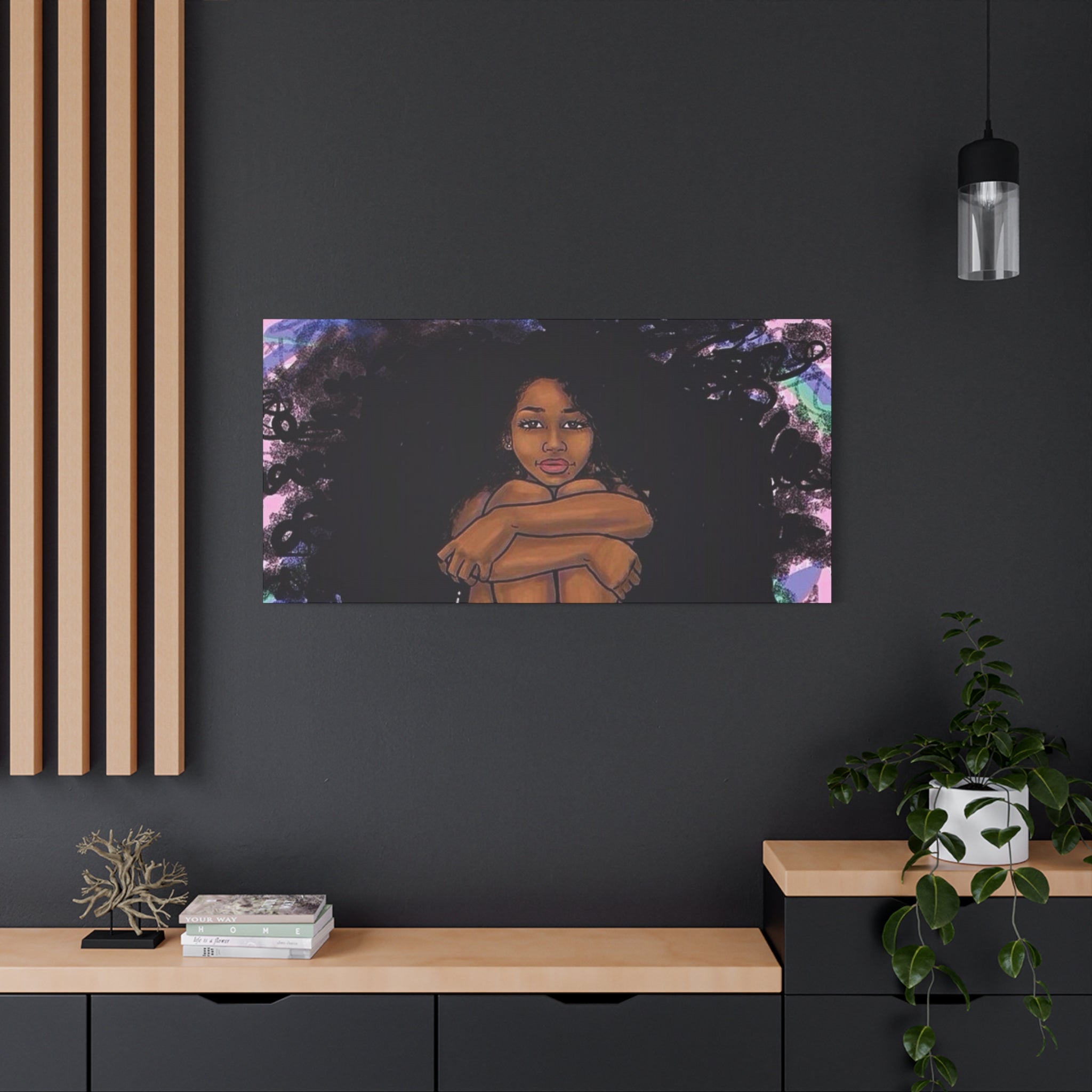 Brown Girl Matte Canvas, Stretched, 1.25"