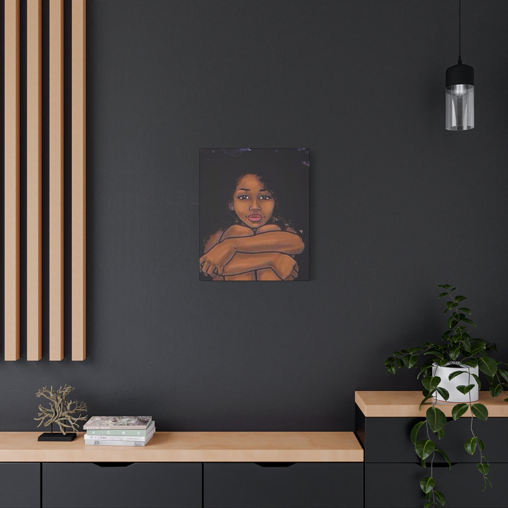 Brown Girl Matte Canvas, Stretched, 1.25"