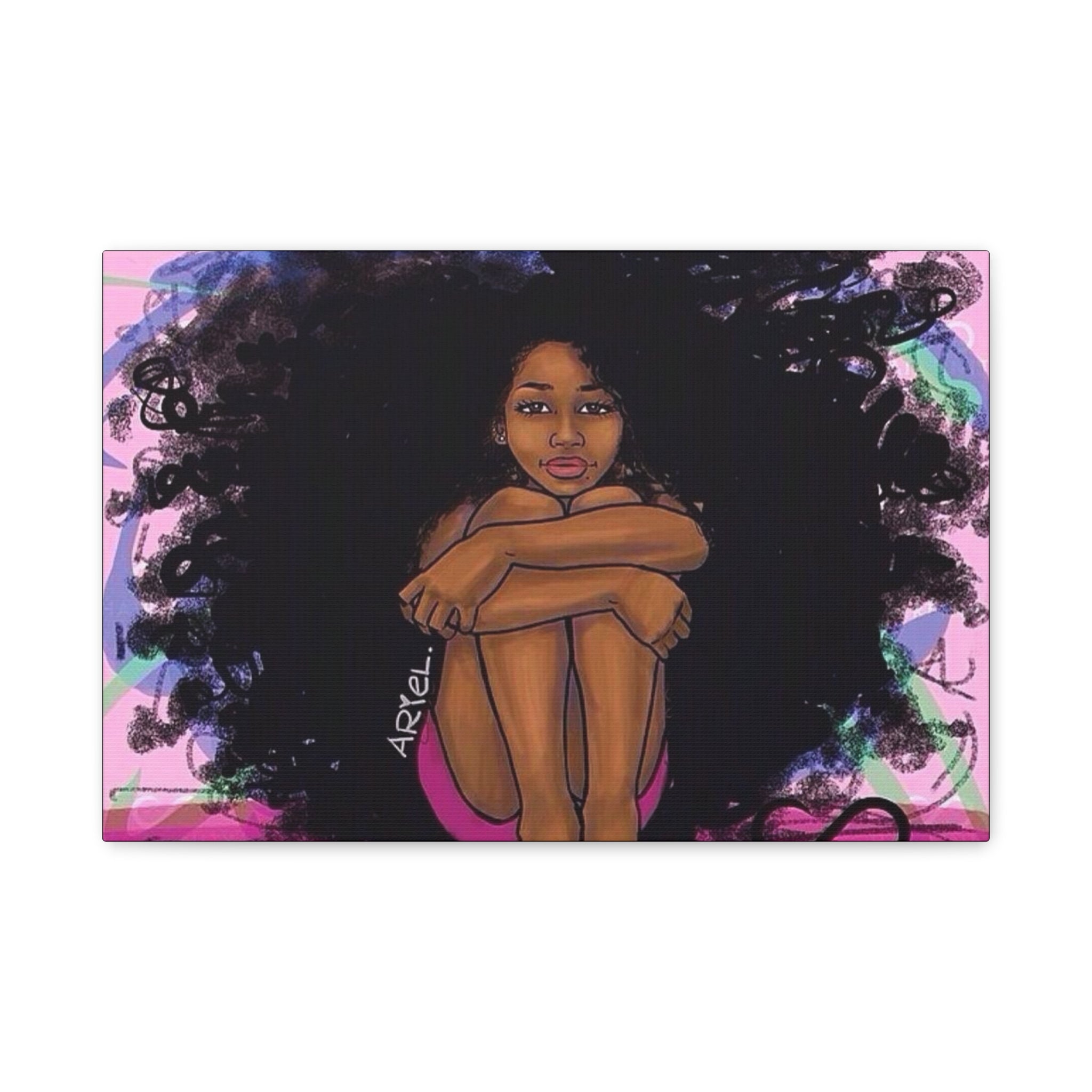 Brown Girl Matte Canvas, Stretched, 1.25"