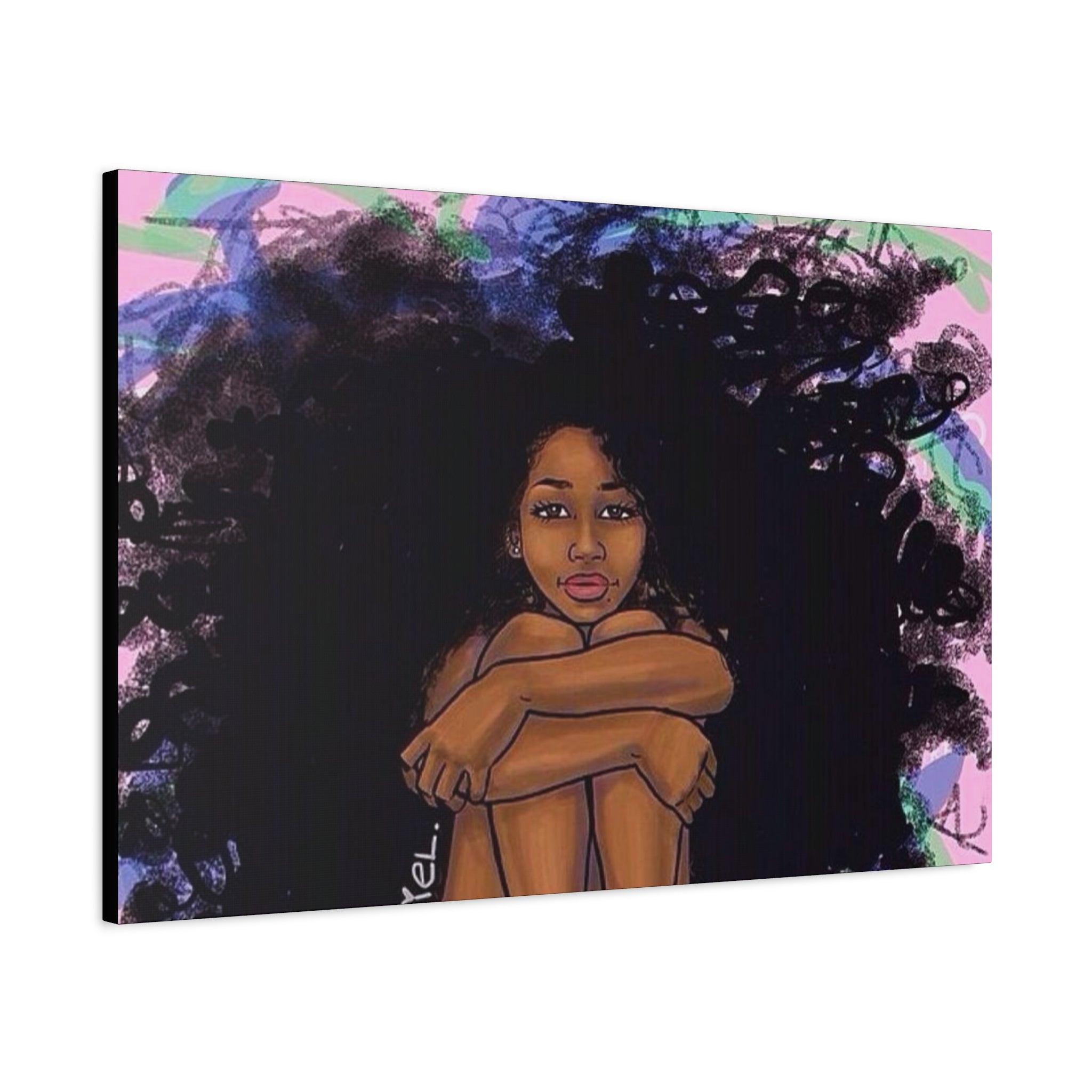 Brown Girl Matte Canvas, Stretched, 1.25"