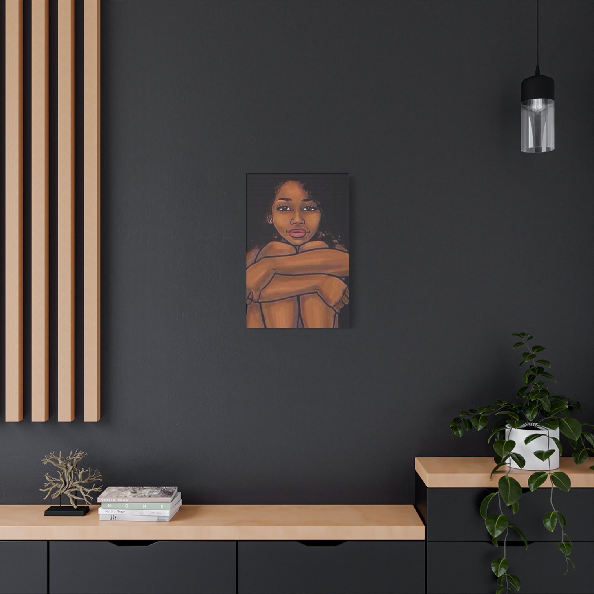 Brown Girl Matte Canvas, Stretched, 1.25"