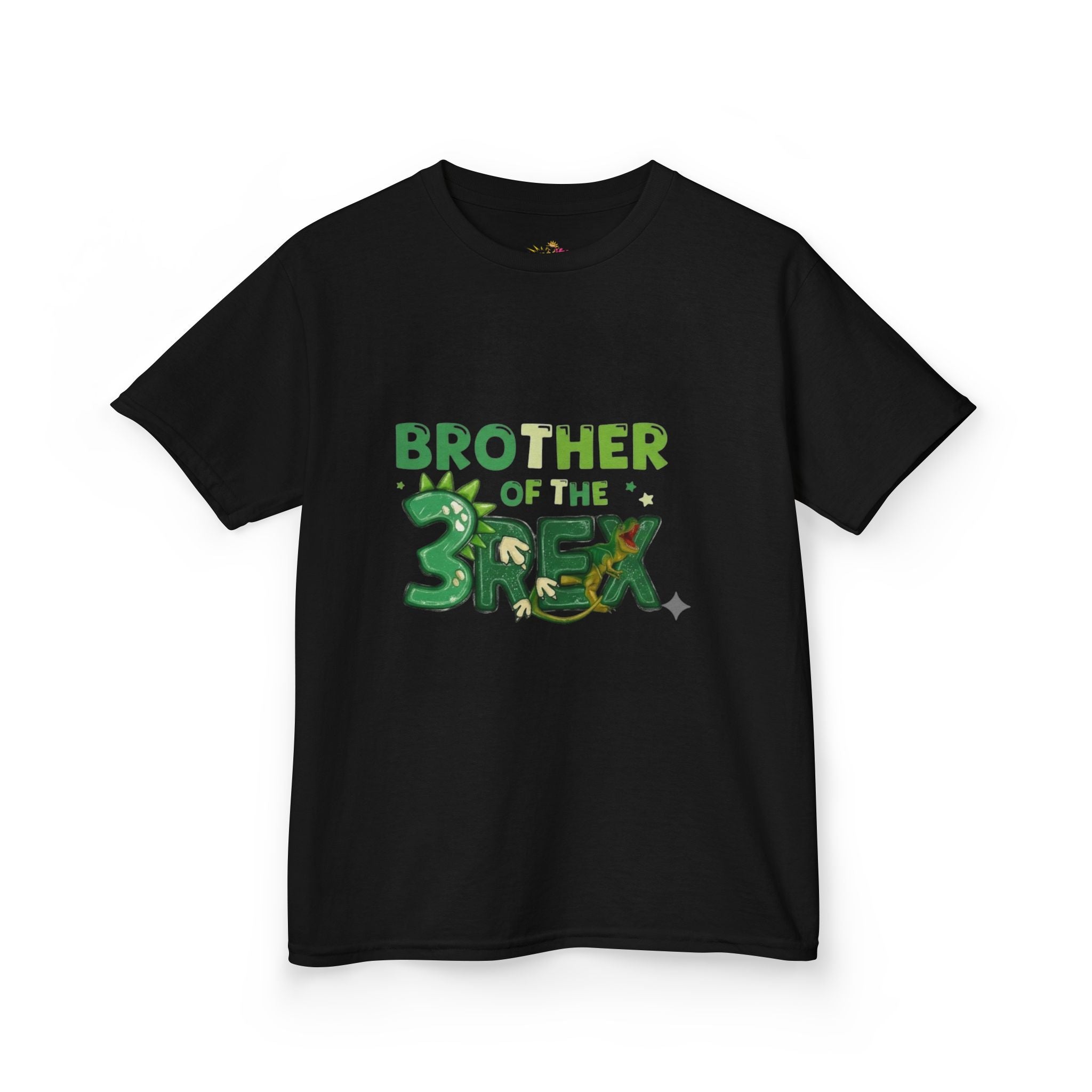 Brother of the 3-Rex Kids Tee — Cute Green Dino Sibling Shirt