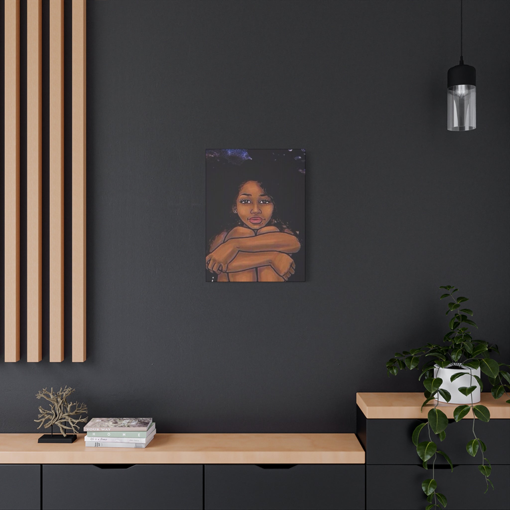 Brown Girl Matte Canvas, Stretched, 1.25"