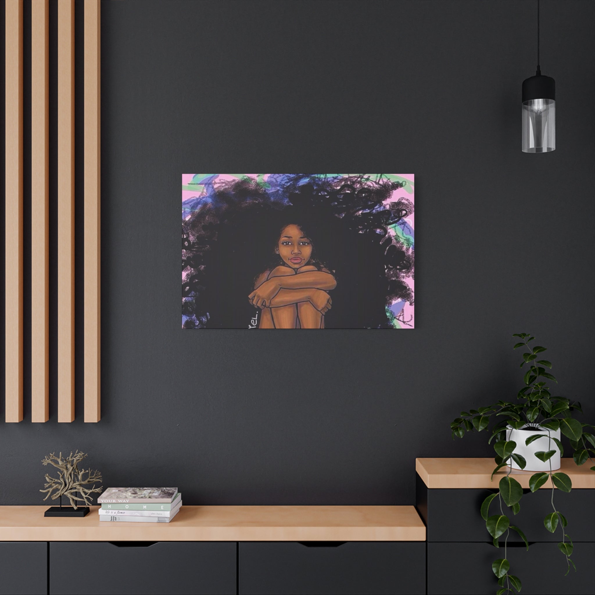 Brown Girl Matte Canvas, Stretched, 1.25"