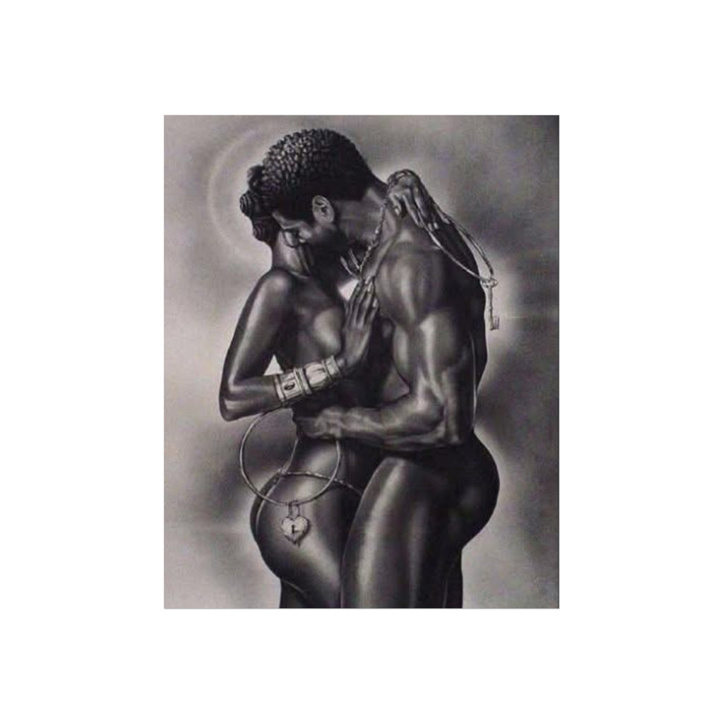 Romantic Black Love Fine Art Poster