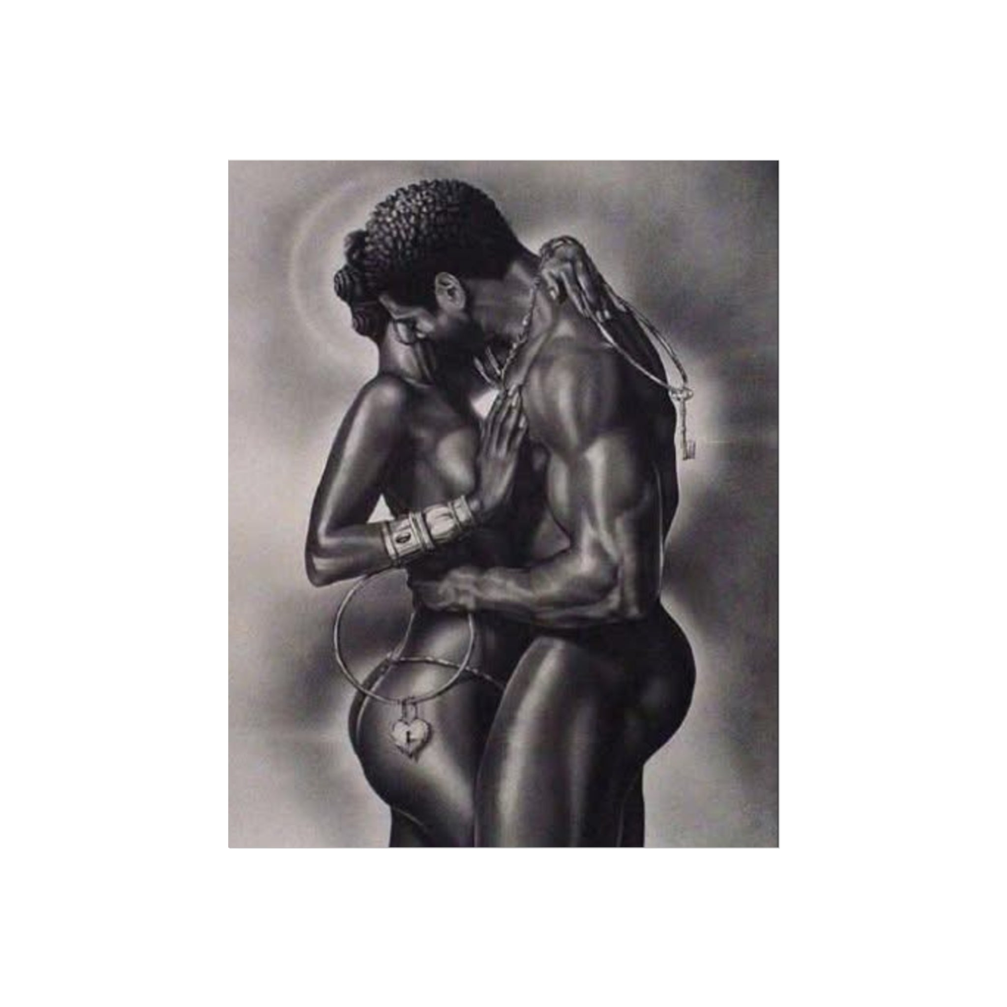 Romantic Black Love Fine Art Poster