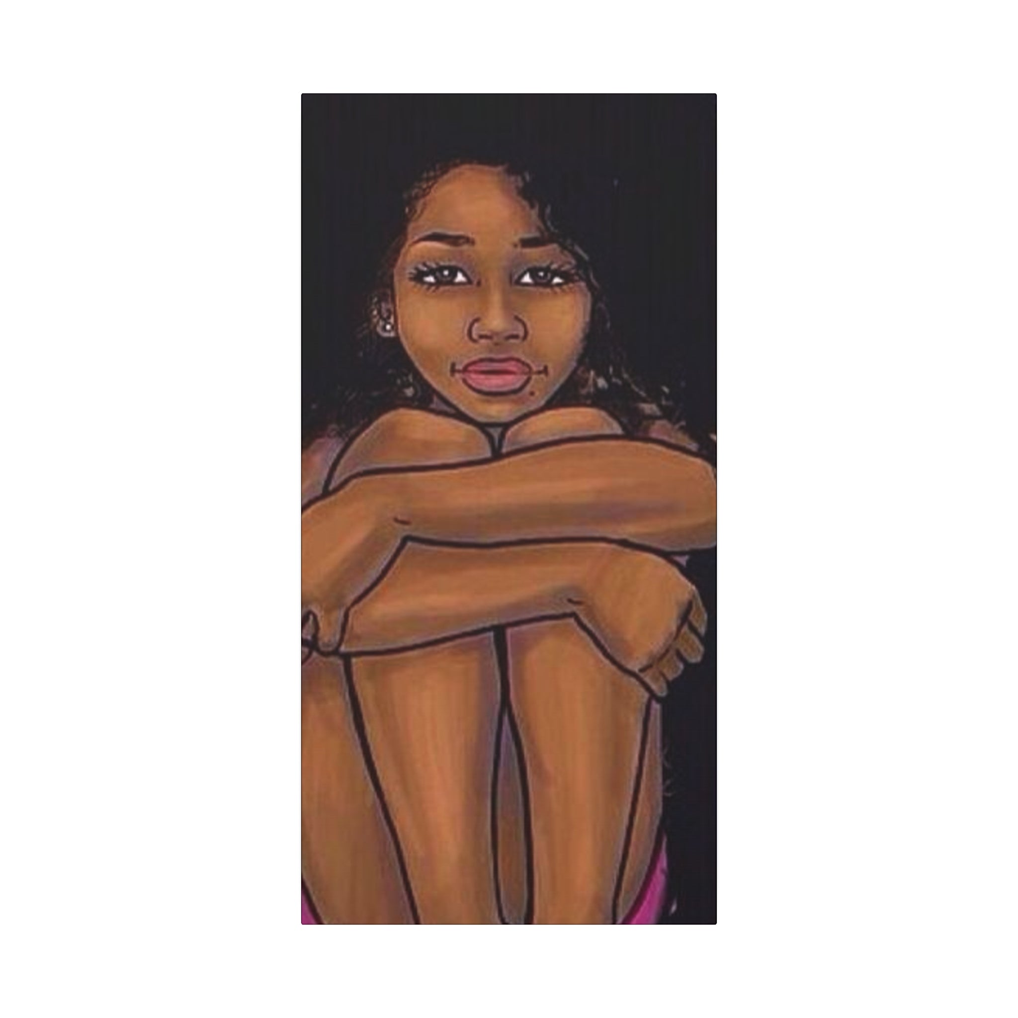 Brown Girl Matte Canvas, Stretched, 1.25"