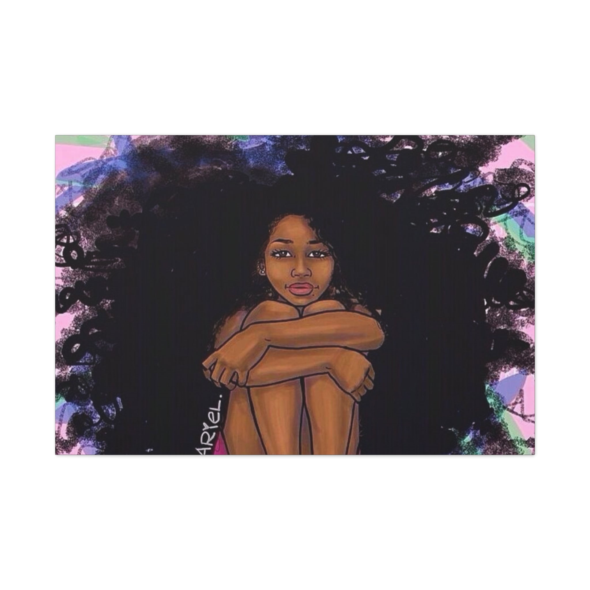 Brown Girl Matte Canvas, Stretched, 1.25"