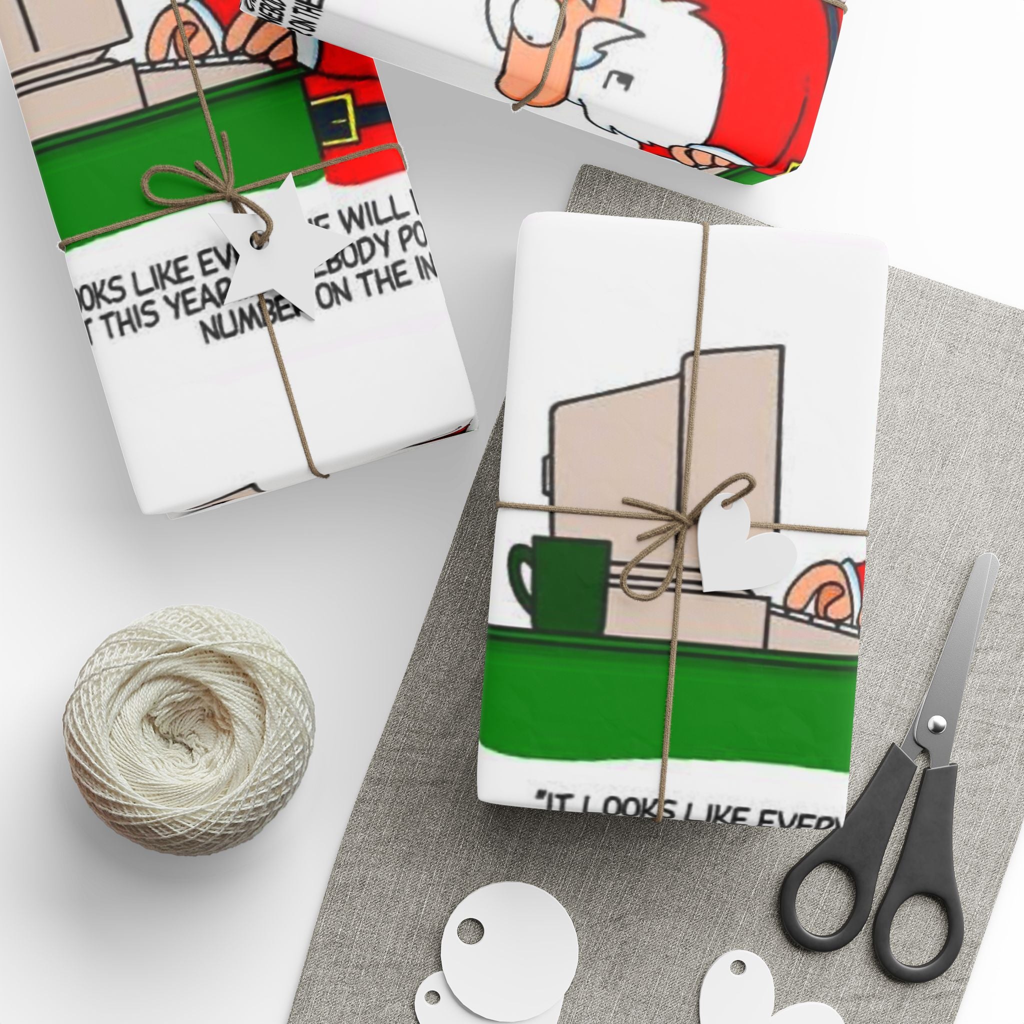 Santa stolen credit card - Festive Wrapping Paper Roll