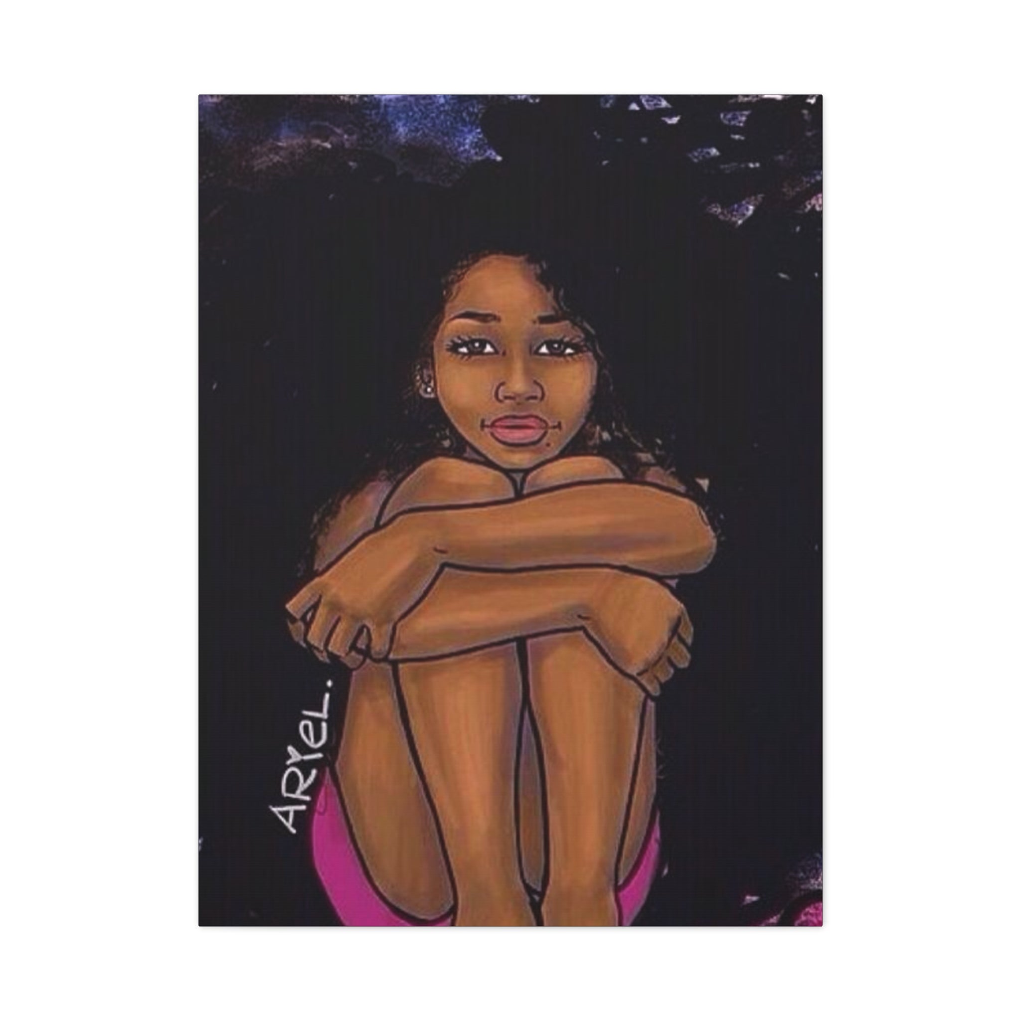 Brown Girl Matte Canvas, Stretched, 1.25"
