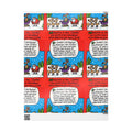 Joker Reign-deer Festive Vibrant Holiday Gift Wrapping Paper