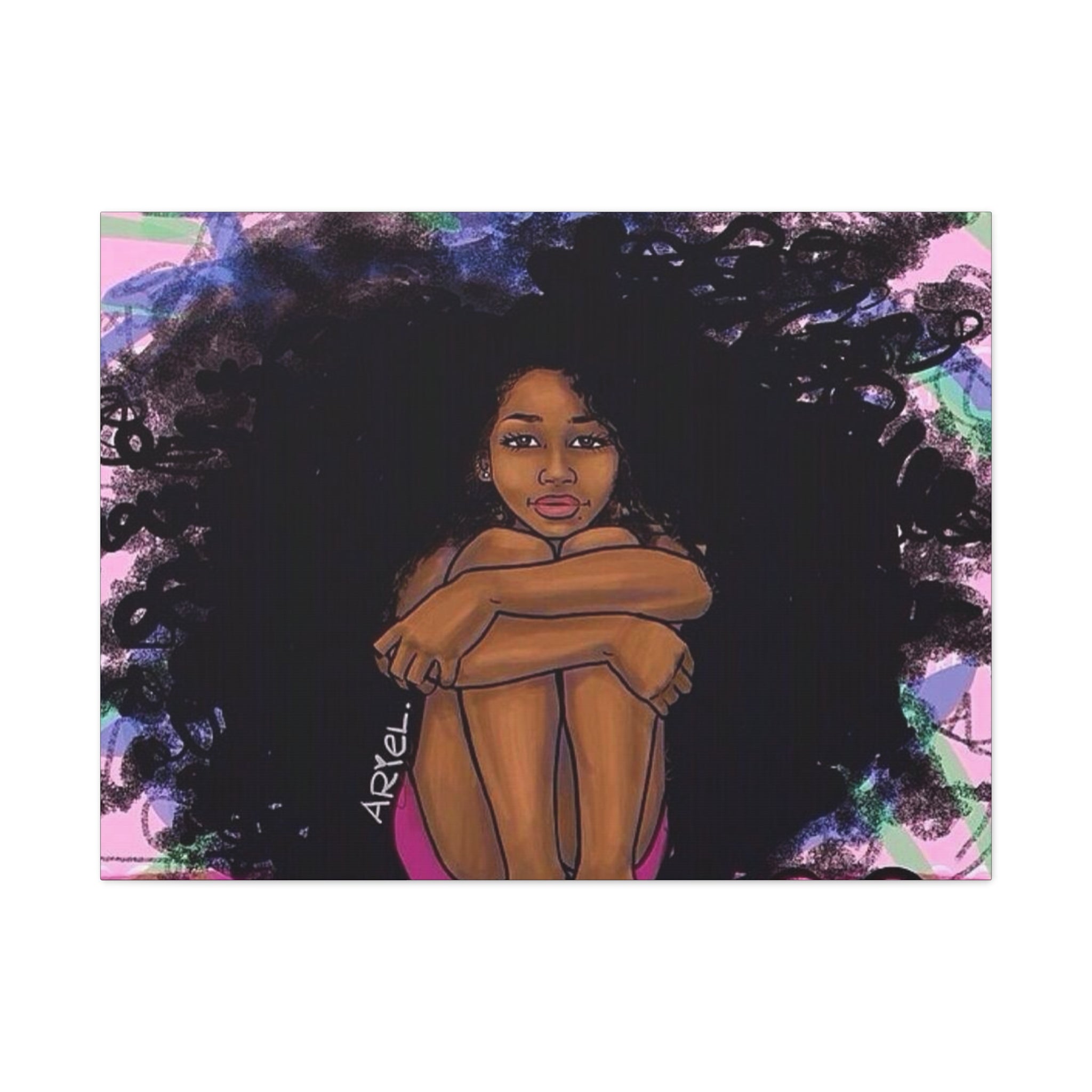 Brown Girl Matte Canvas, Stretched, 1.25"