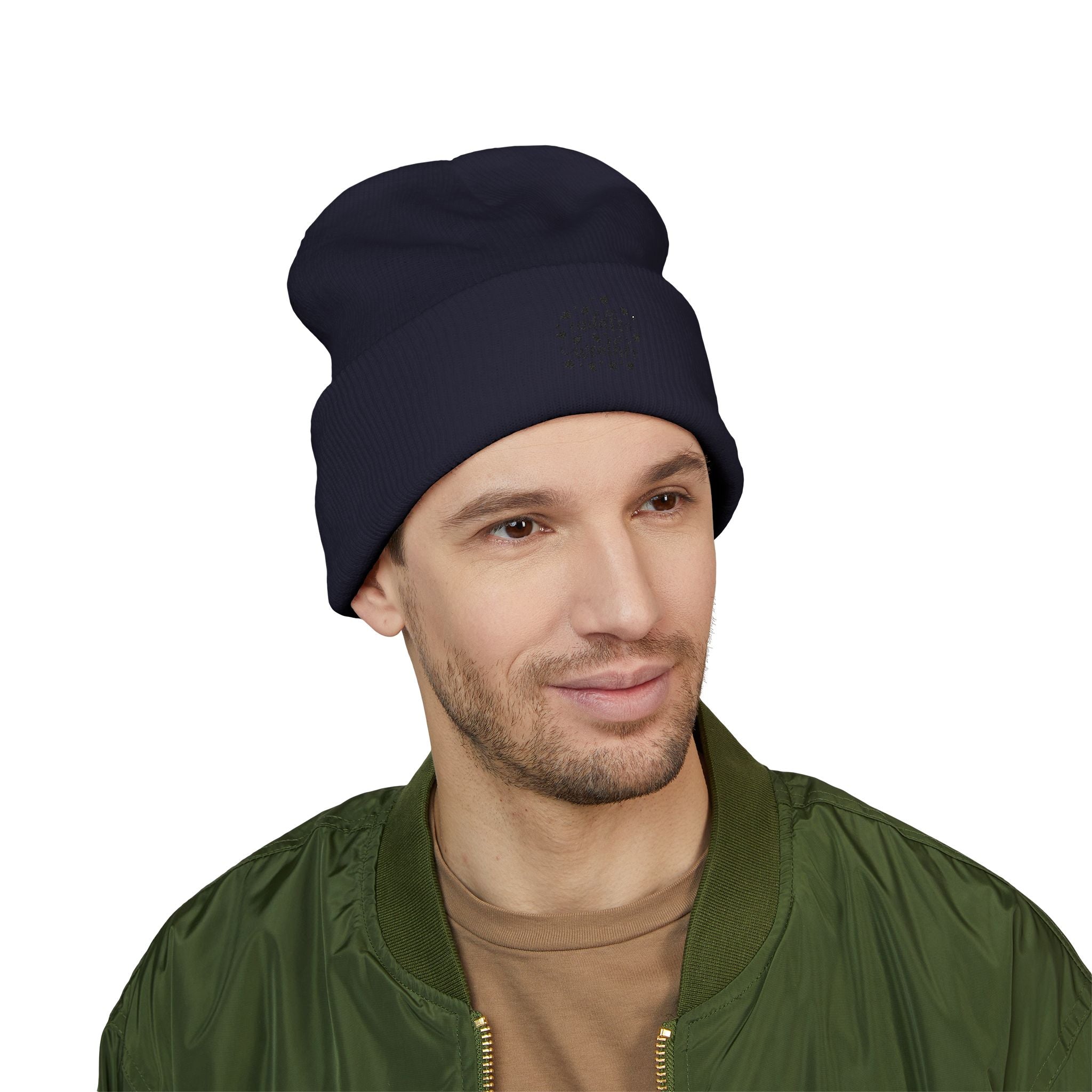 Cozy Cuffed Beanie with Cuddle Weather Embroidery