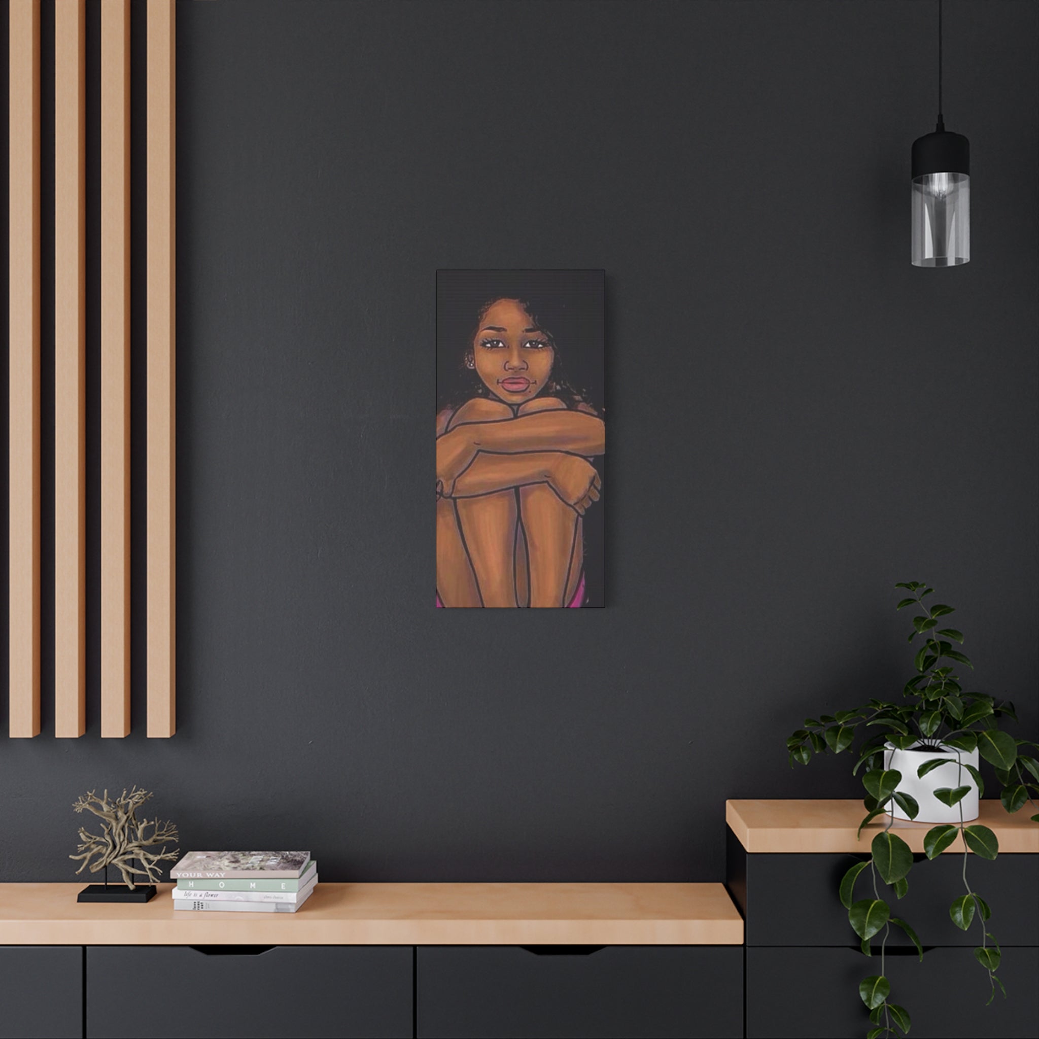 Brown Girl Matte Canvas, Stretched, 1.25"