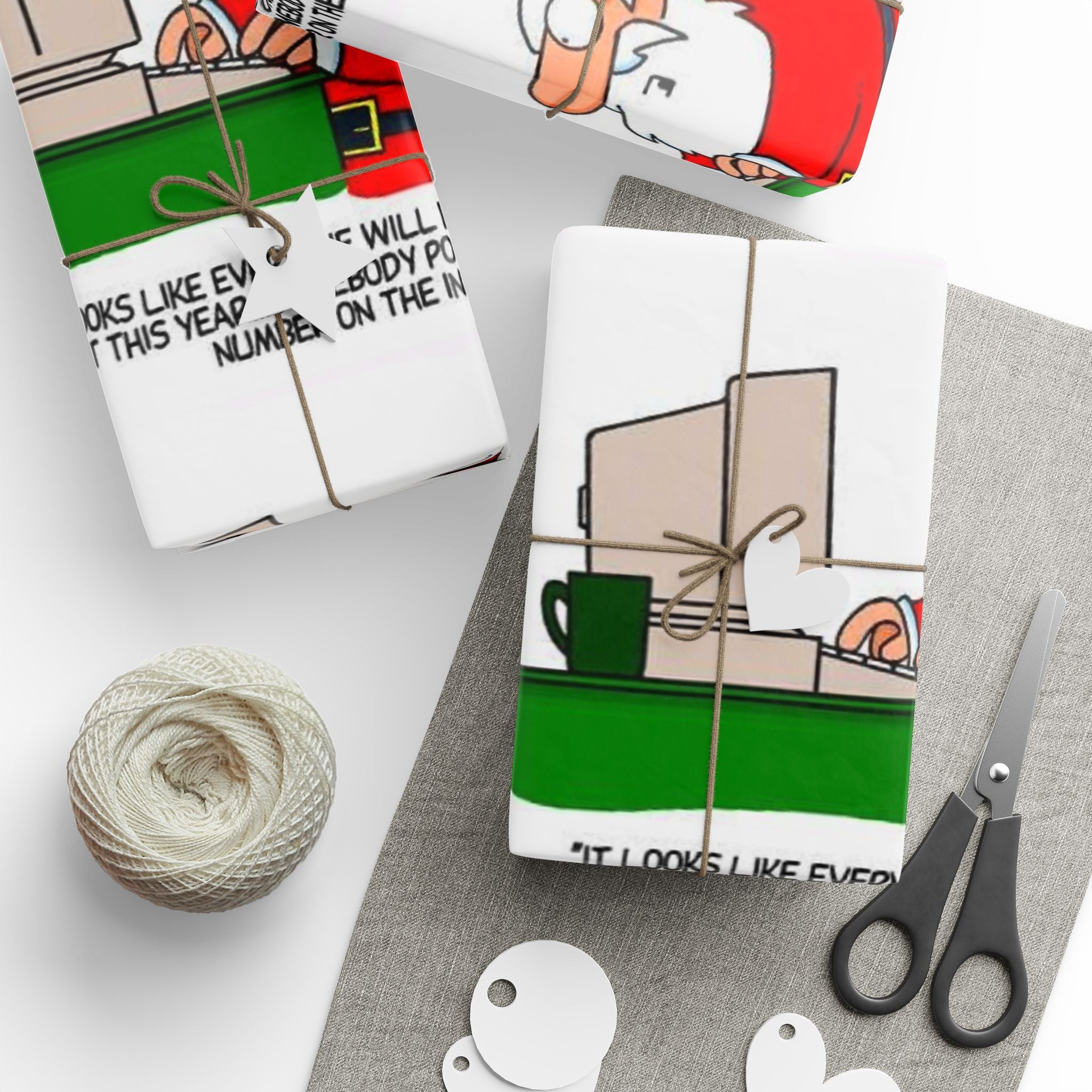 Santa stolen credit card - Festive Wrapping Paper Roll