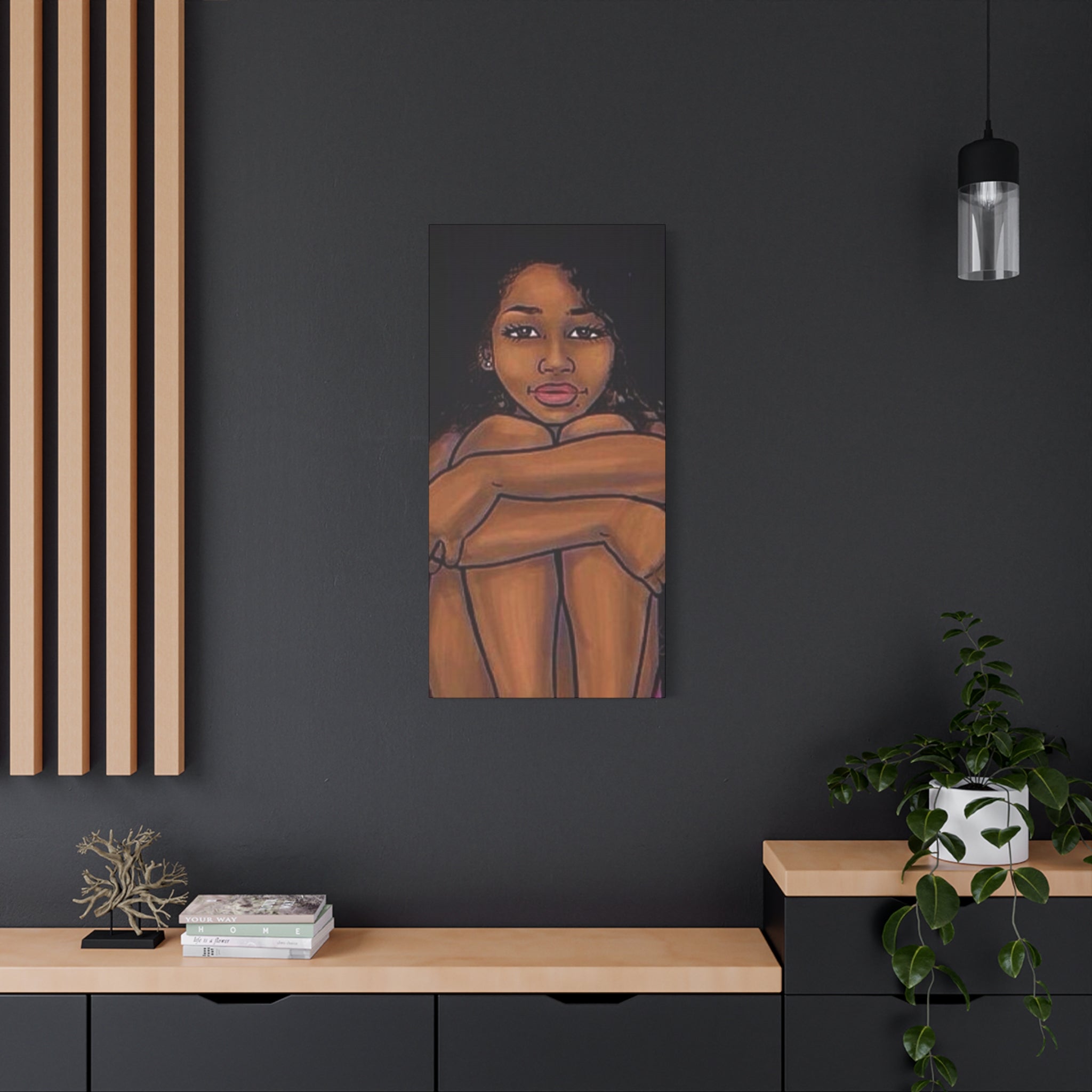 Brown Girl Matte Canvas, Stretched, 1.25"