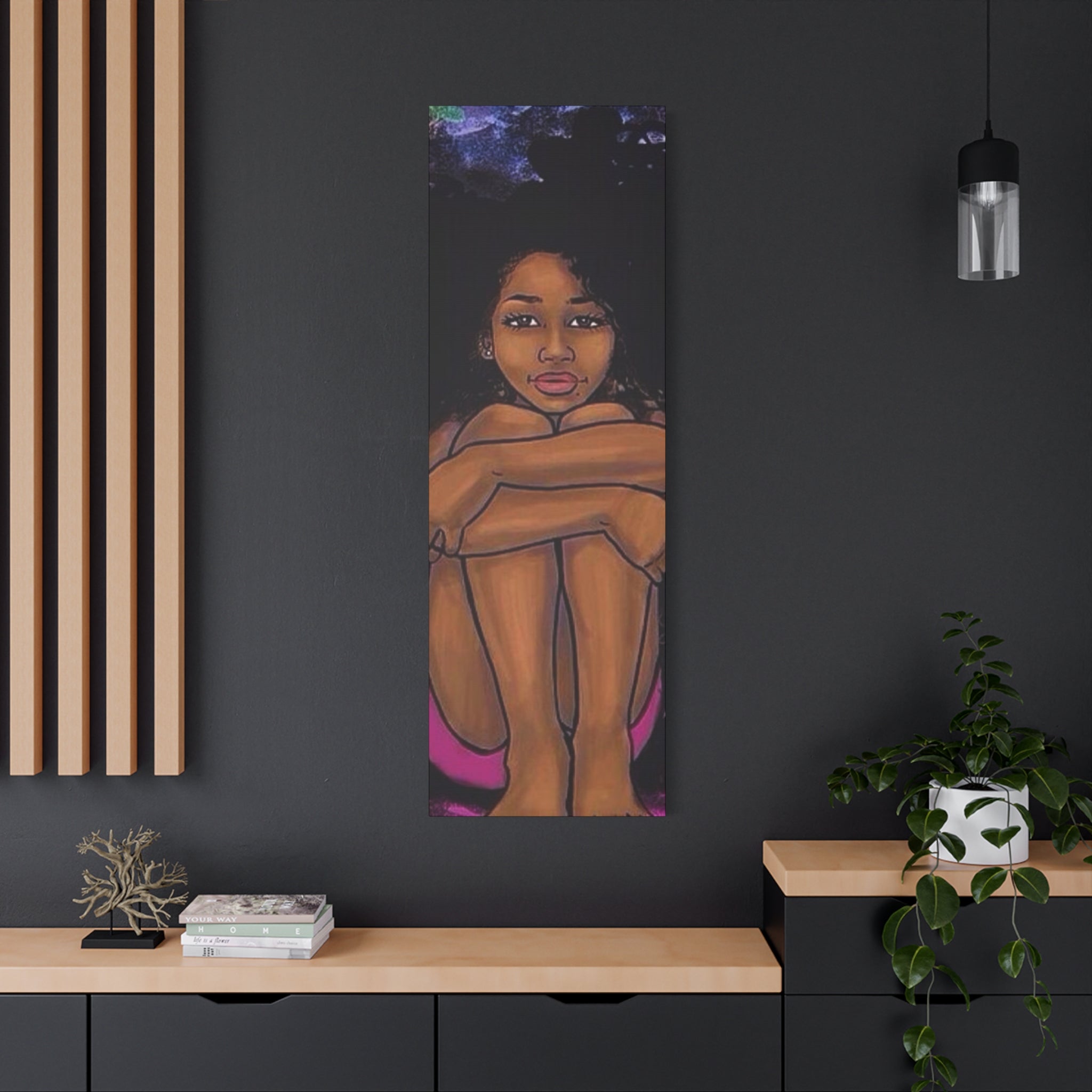 Brown Girl Matte Canvas, Stretched, 1.25"