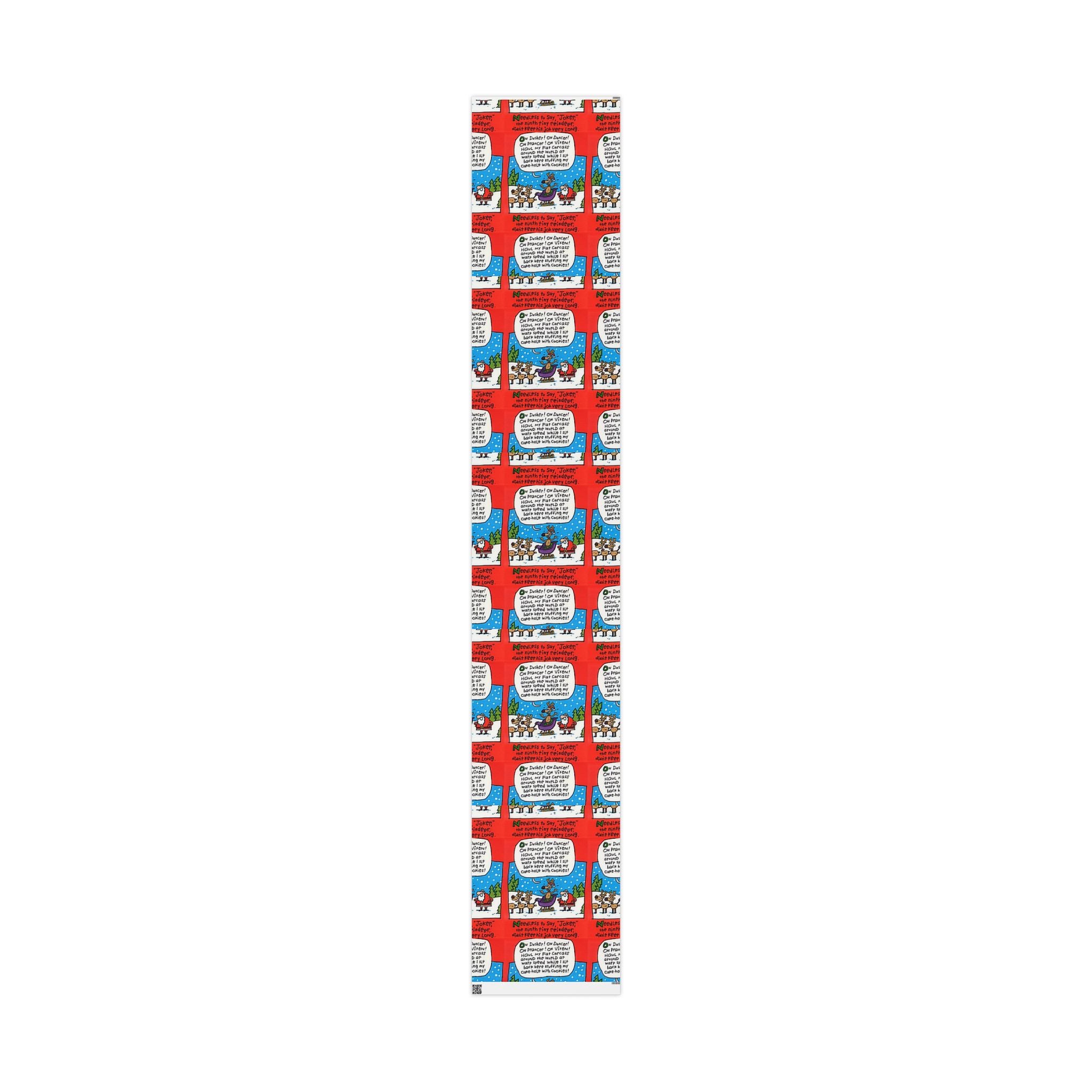 Joker Reign-deer Festive Vibrant Holiday Gift Wrapping Paper