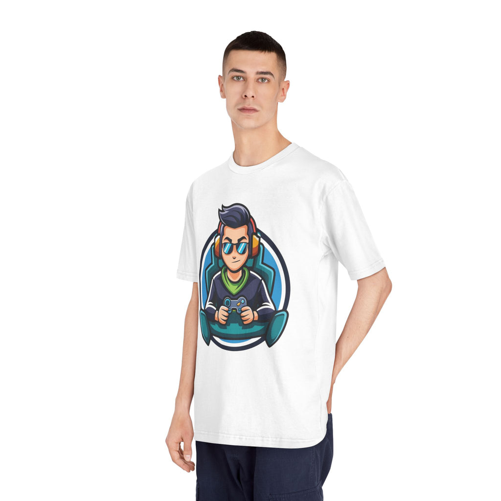 Adult Gamer Crewneck T-Shirt with Fun Character Design - Unisex