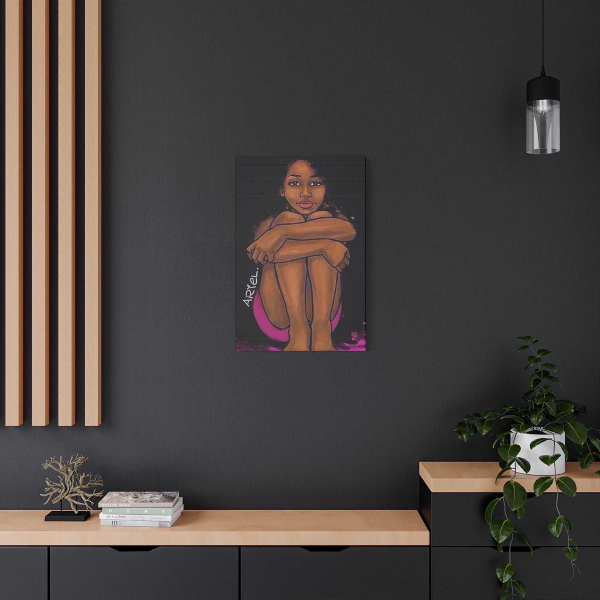 Brown Girl Matte Canvas, Stretched, 1.25"
