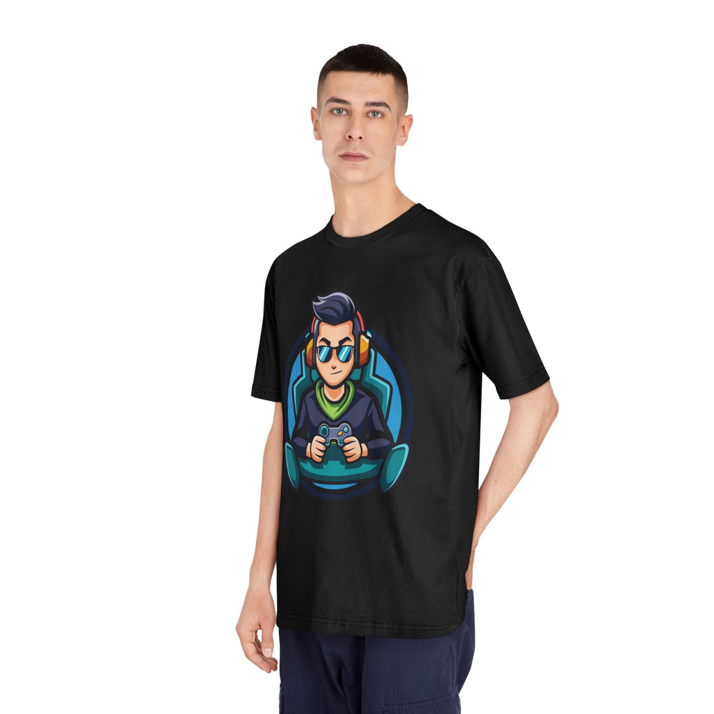 Adult Gamer Crewneck T-Shirt with Fun Character Design - Unisex