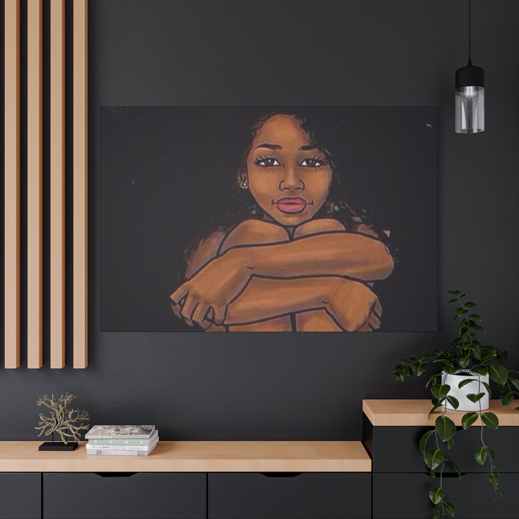 Brown Girl Matte Canvas, Stretched, 1.25"