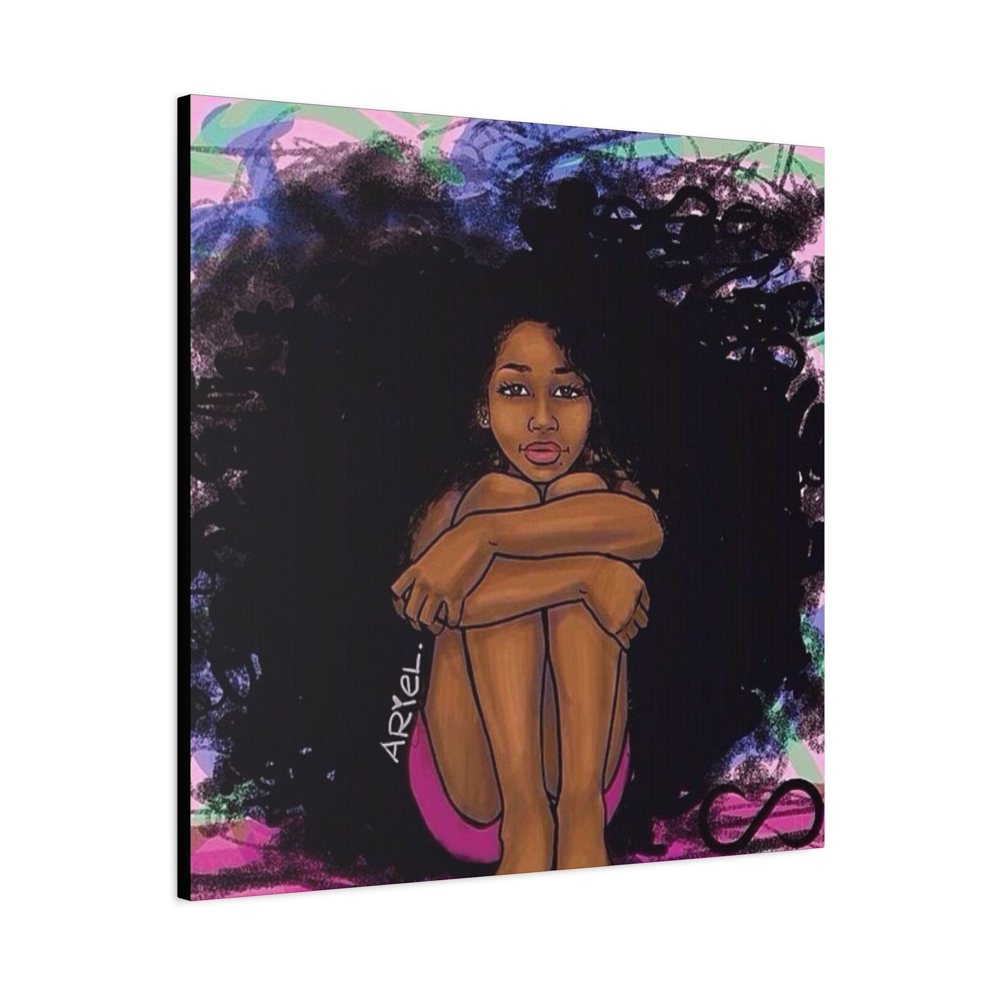 Brown Girl Matte Canvas, Stretched, 1.25"