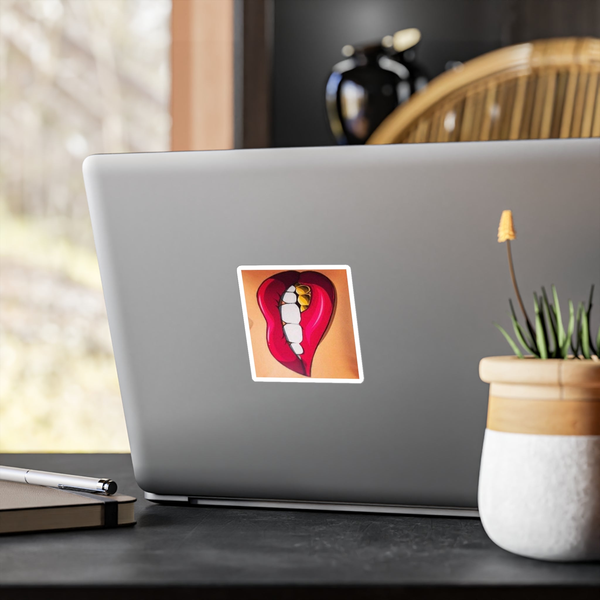 Bold Lip Vinyl Decals for Home Decor