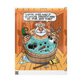 Wrapping Paper - Frosty the Snowman and Santa hot tub Holiday Theme