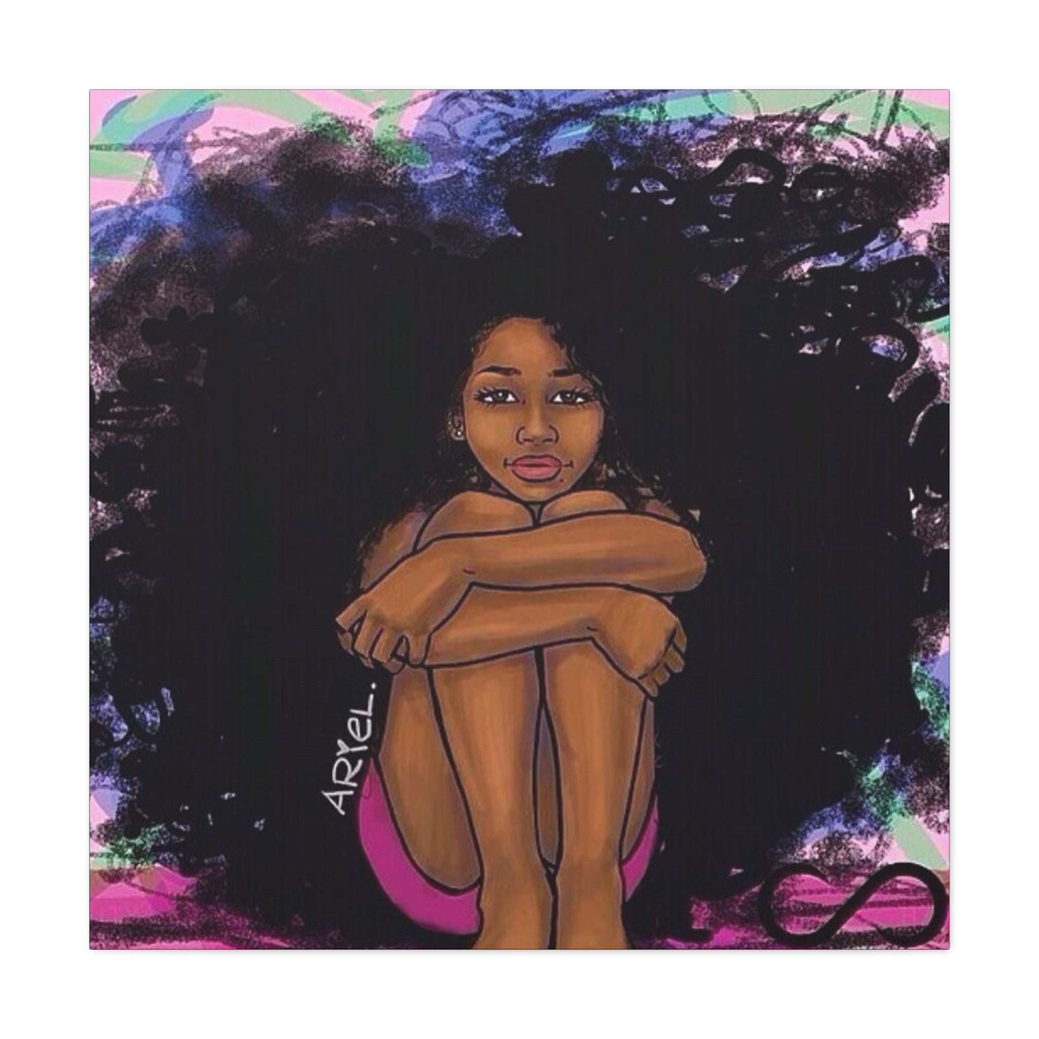 Brown Girl Matte Canvas, Stretched, 1.25"