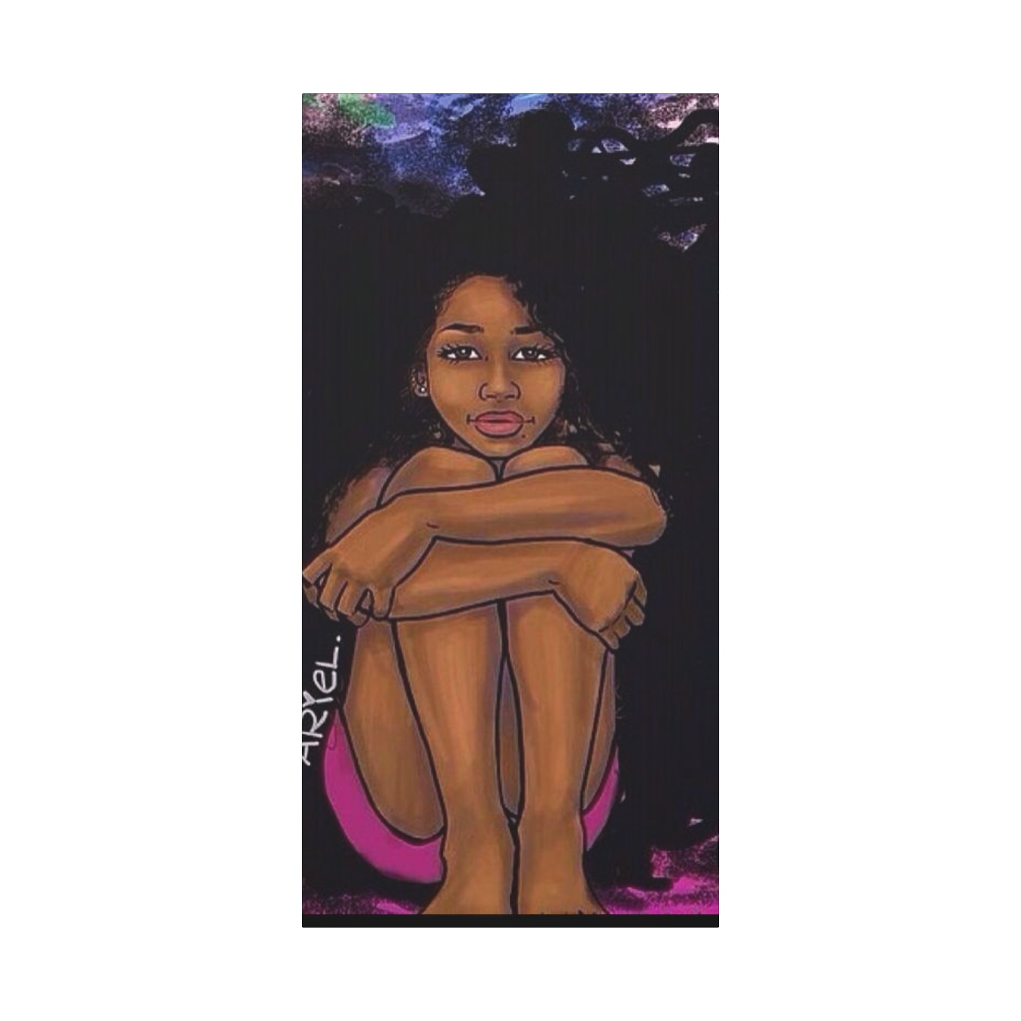 Brown Girl Matte Canvas, Stretched, 1.25"