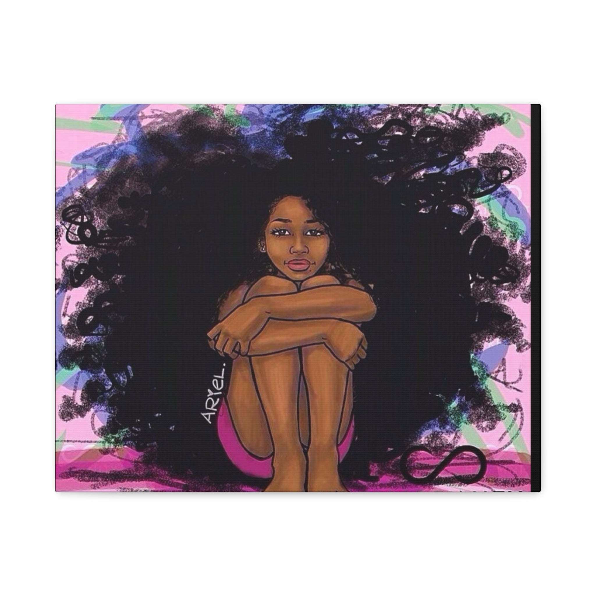Brown Girl Matte Canvas, Stretched, 1.25"