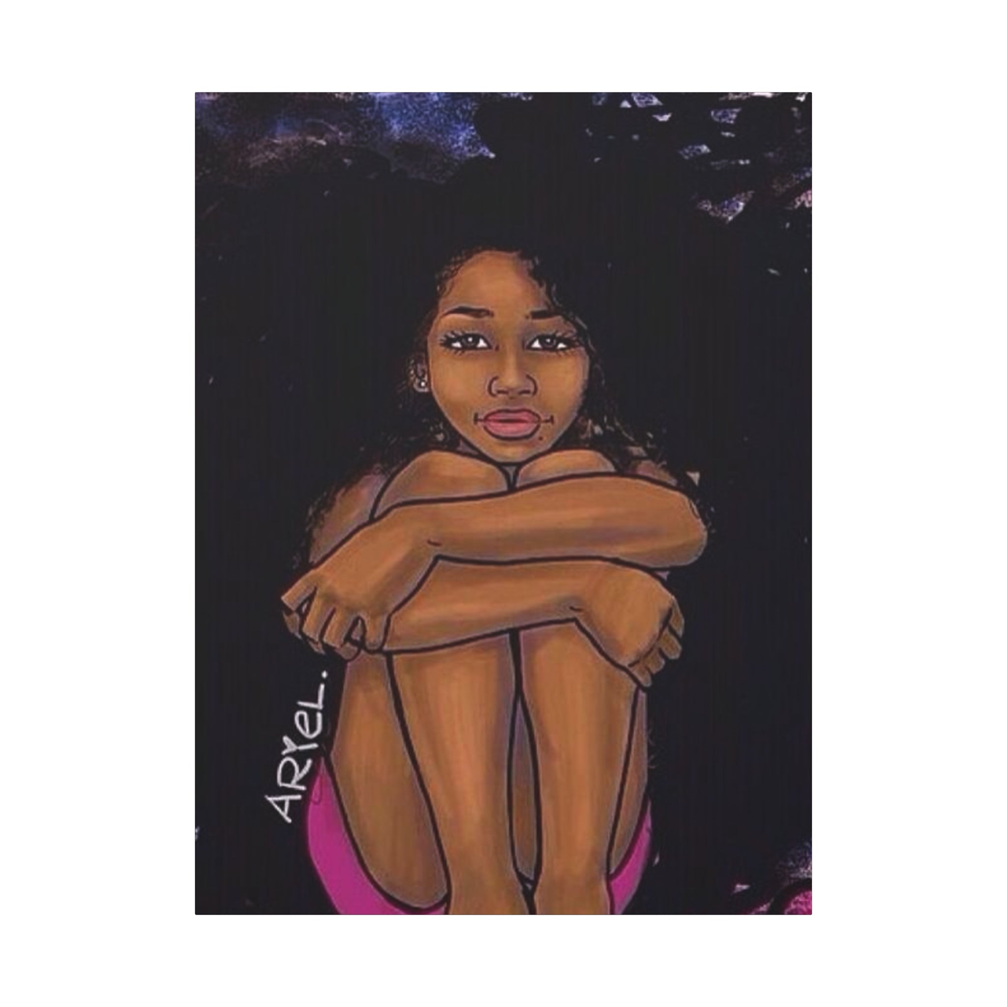 Brown Girl Matte Canvas, Stretched, 1.25"